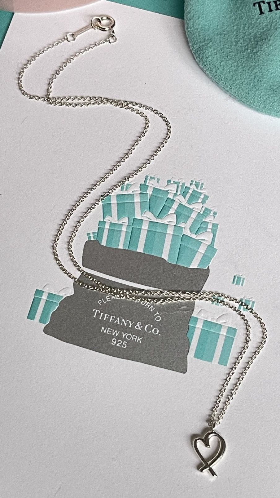 Tiffany & Co. Tiffany & Co Paloma Picasso Heart Pendant Mini 16” NEW $310 Size ONE SIZE - 11 Thumbnail