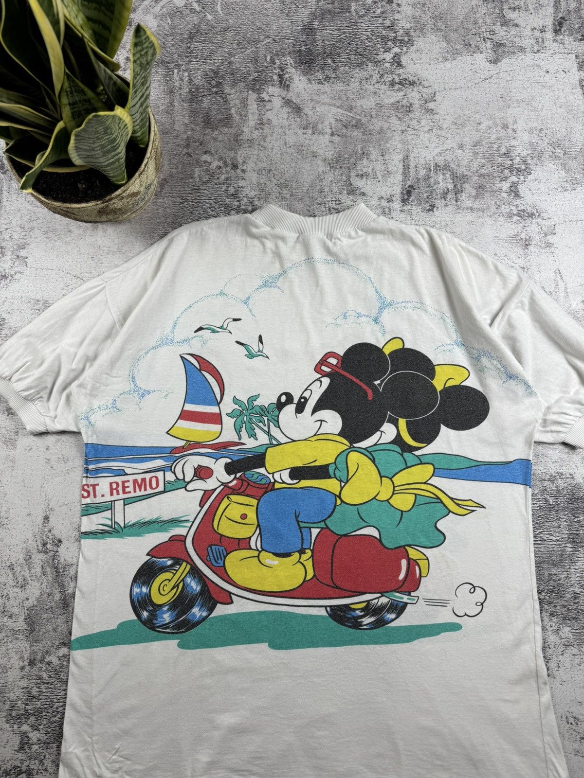 Disney 1980 Americanwear 80S 90S Mickey Mouse Cartoon T Shirt Tee Size US XXL / EU 58 / 5 - 22 Thumbnail