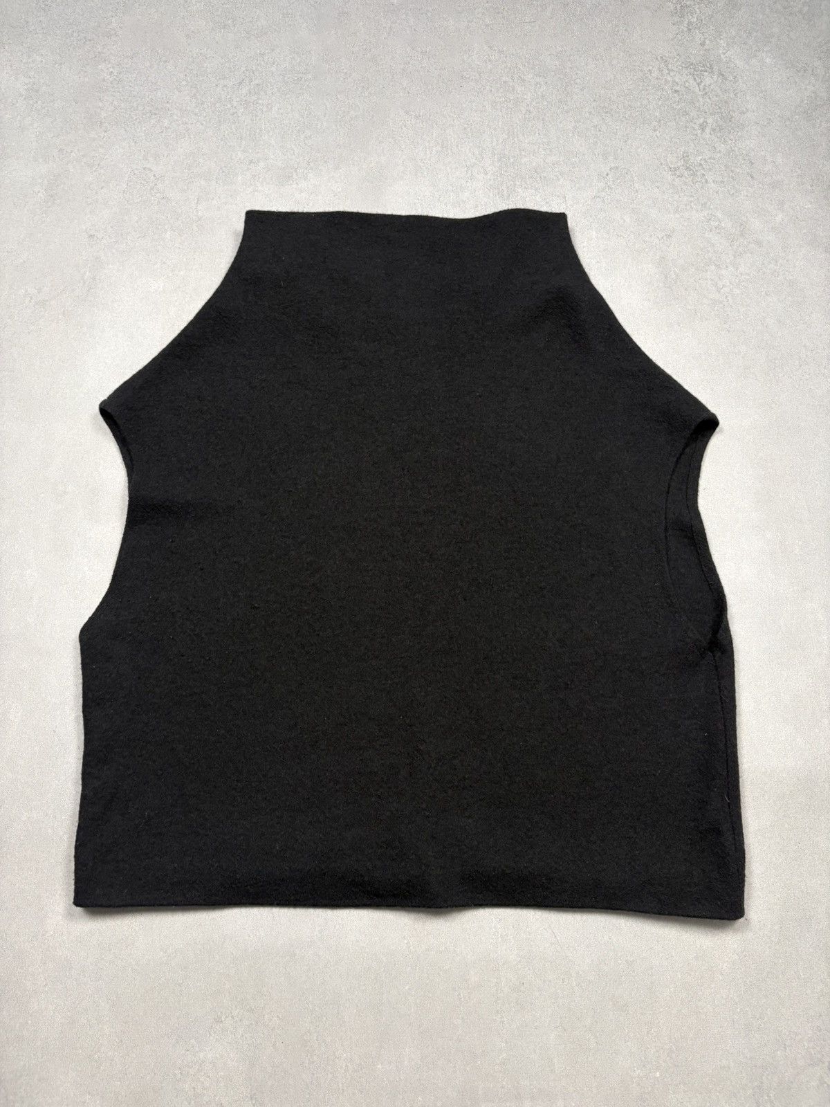 Other Peter O Mahler Wool Sleeveless Top Black Minimal Avant Garde Size L / US 10 / IT 46 - 1 Thumbnail
