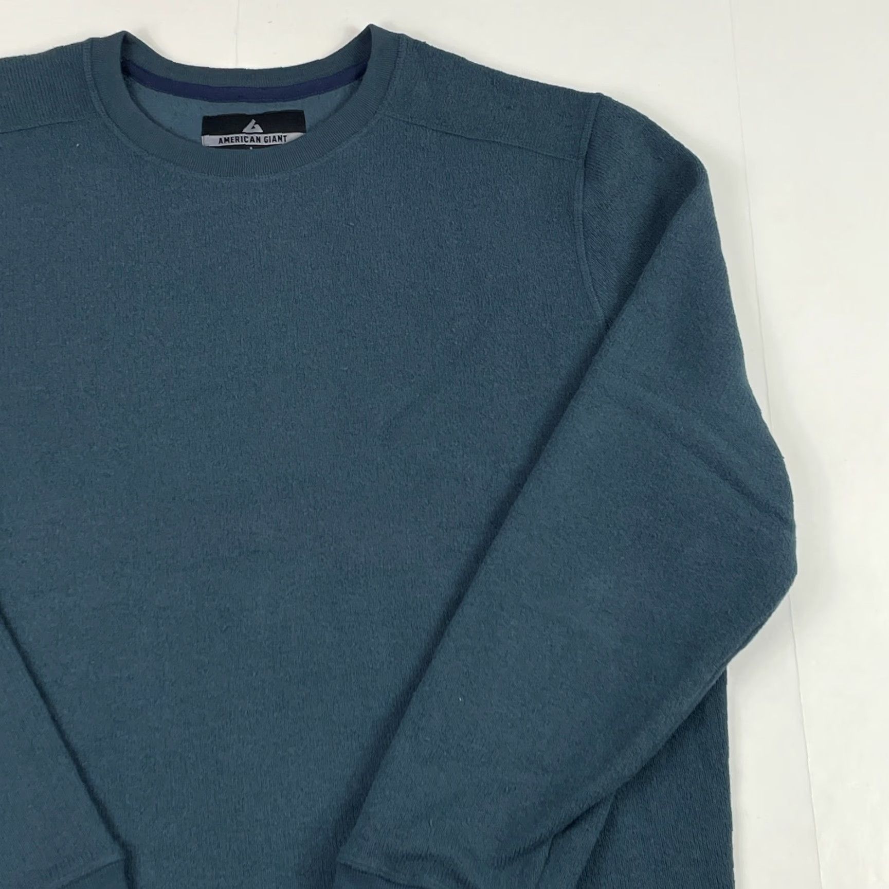 Vintage American Giant Sweatshirt Mens Large Blue Long Sleeve Pullover Lined Hiking Gym Size US L / EU 52-54 / 3 - 3 Thumbnail