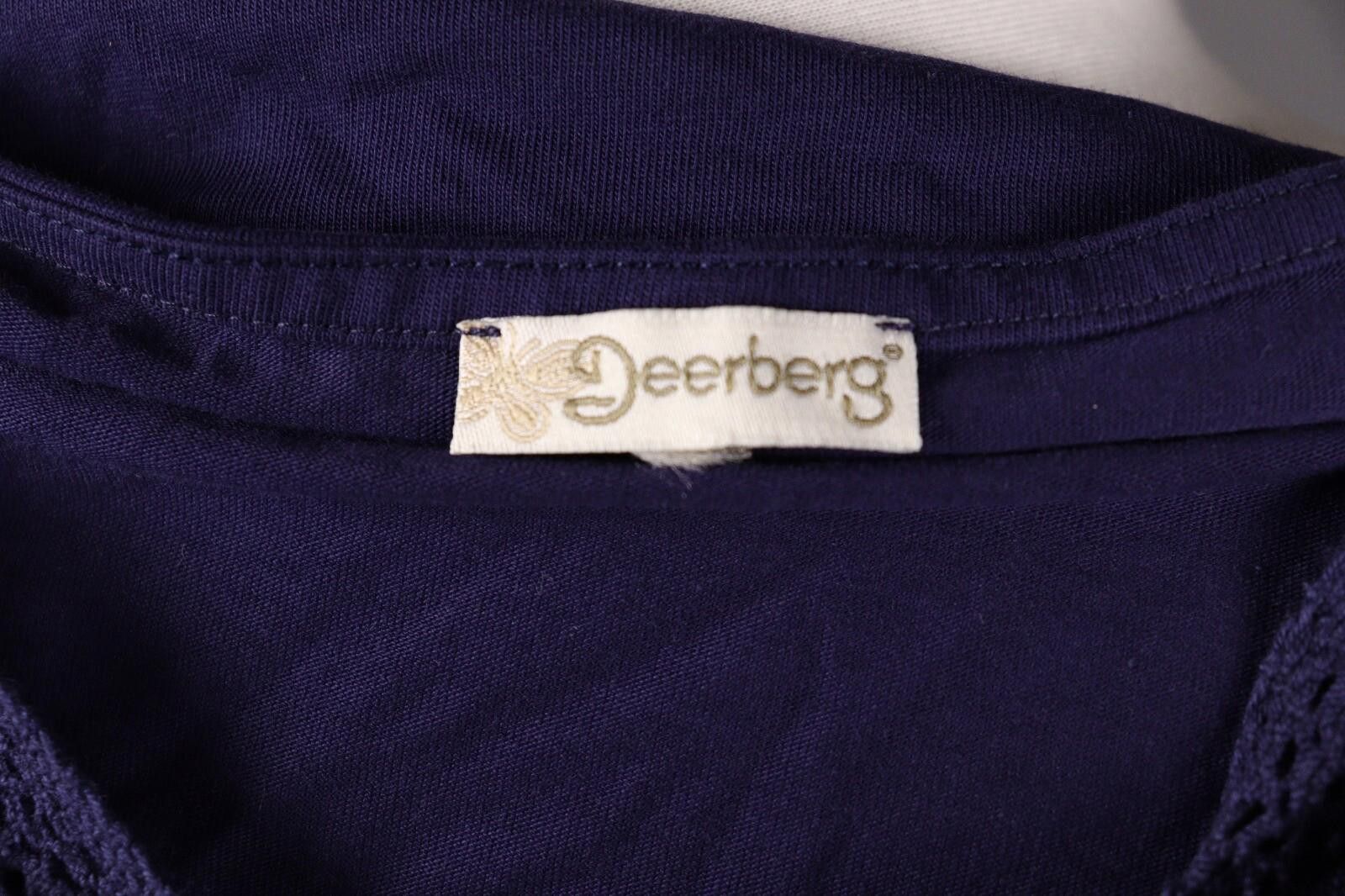 Designer Deerberg by Oska Blue Lace Cotton Blouse Shirt Size M Size M / US 6-8 / IT 42-44 - 8 Thumbnail
