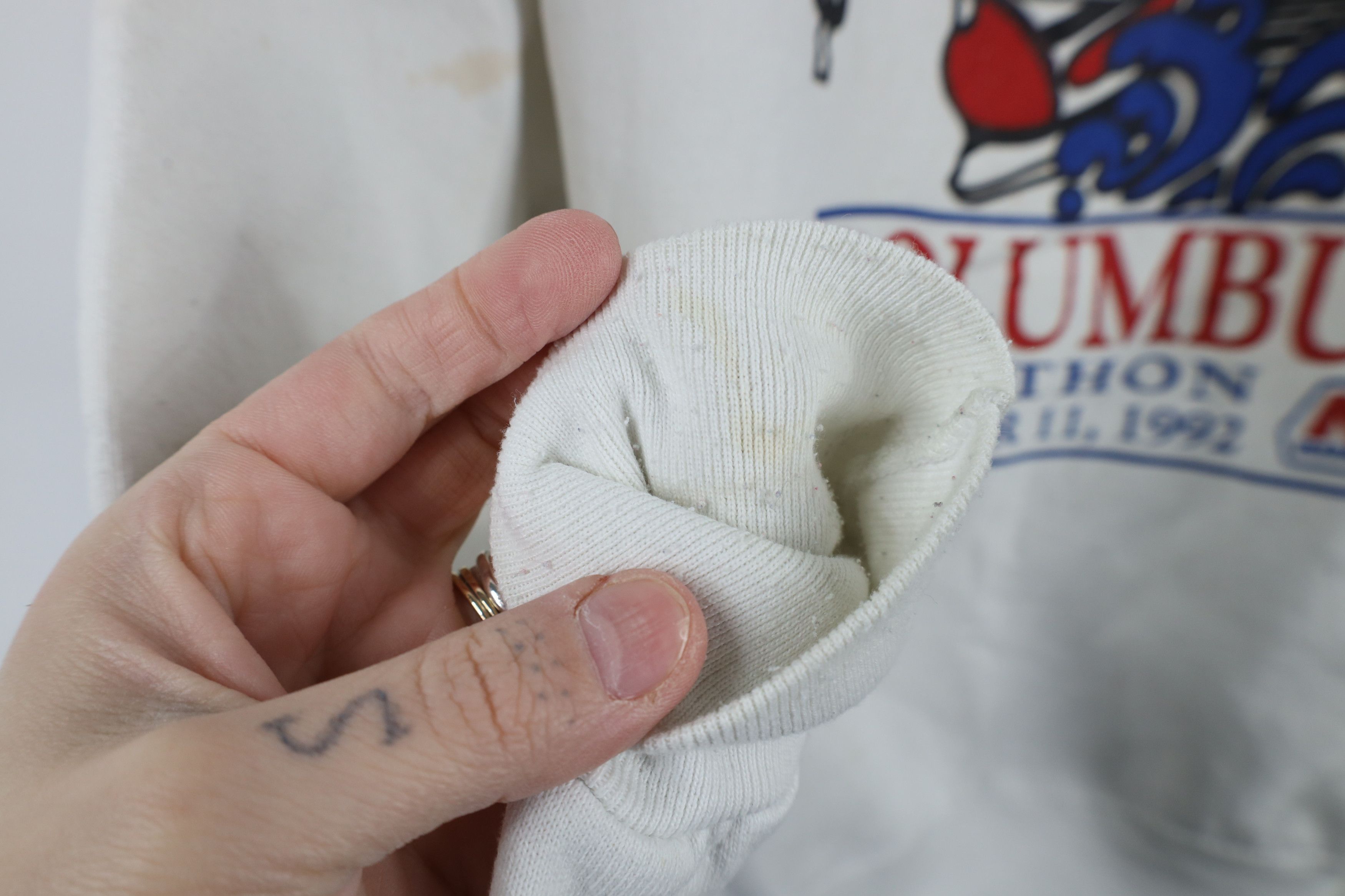 Vintage Vintage 90s 1992 Columbus Marathon Crewneck Sweatshirt USA Size US M / EU 48-50 / 2 - 9 Thumbnail