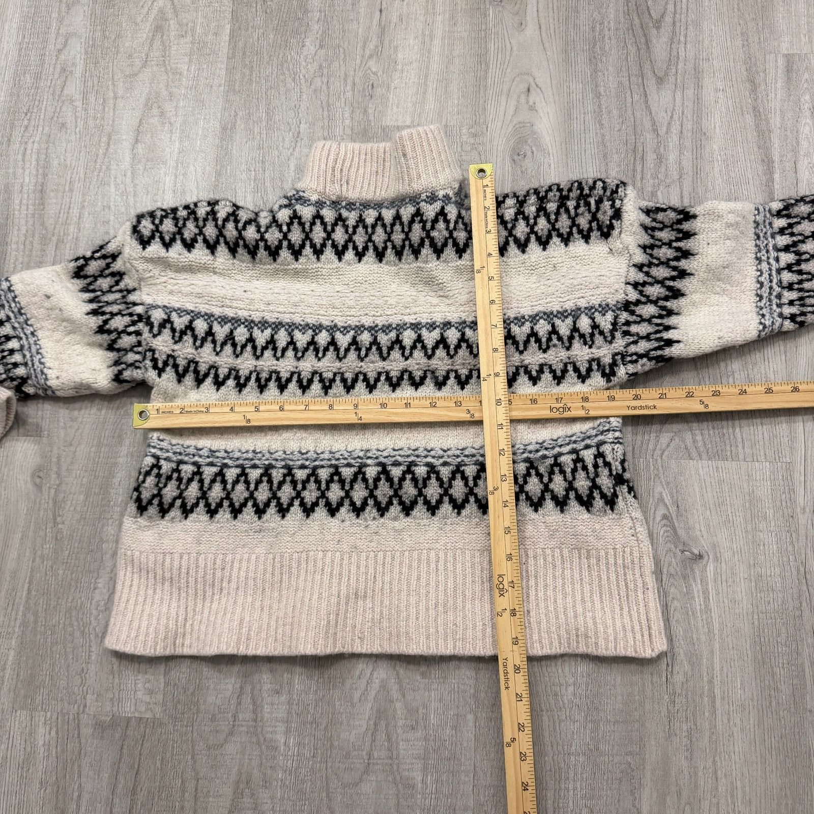 Rag & Bone Rag & Bone Fair Isle Turtleneck Wool Sweater Women's Medium Size M / US 6-8 / IT 42-44 - 8 Thumbnail