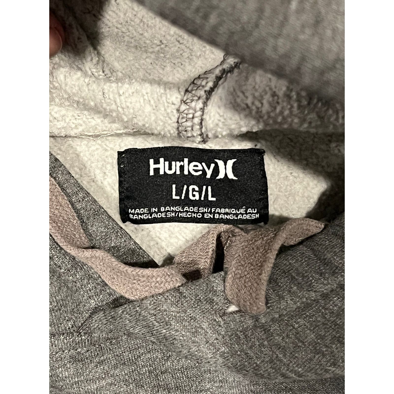 Hurley Hurley Charcoal Gray Hoodie Mens L Size US L / EU 52-54 / 3 - 3 Thumbnail
