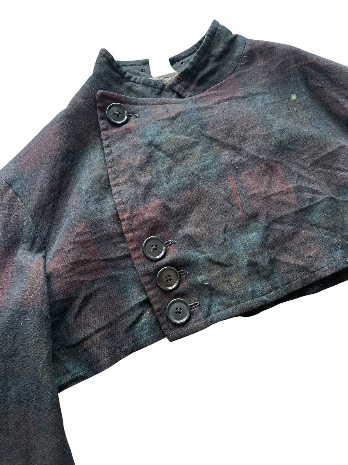 Yohji Yamamoto Archival Y's Yohji Yamamoto Lace-Up Back Cropped Wool Jacket Size US L / EU 52-54 / 3 - 5 Thumbnail