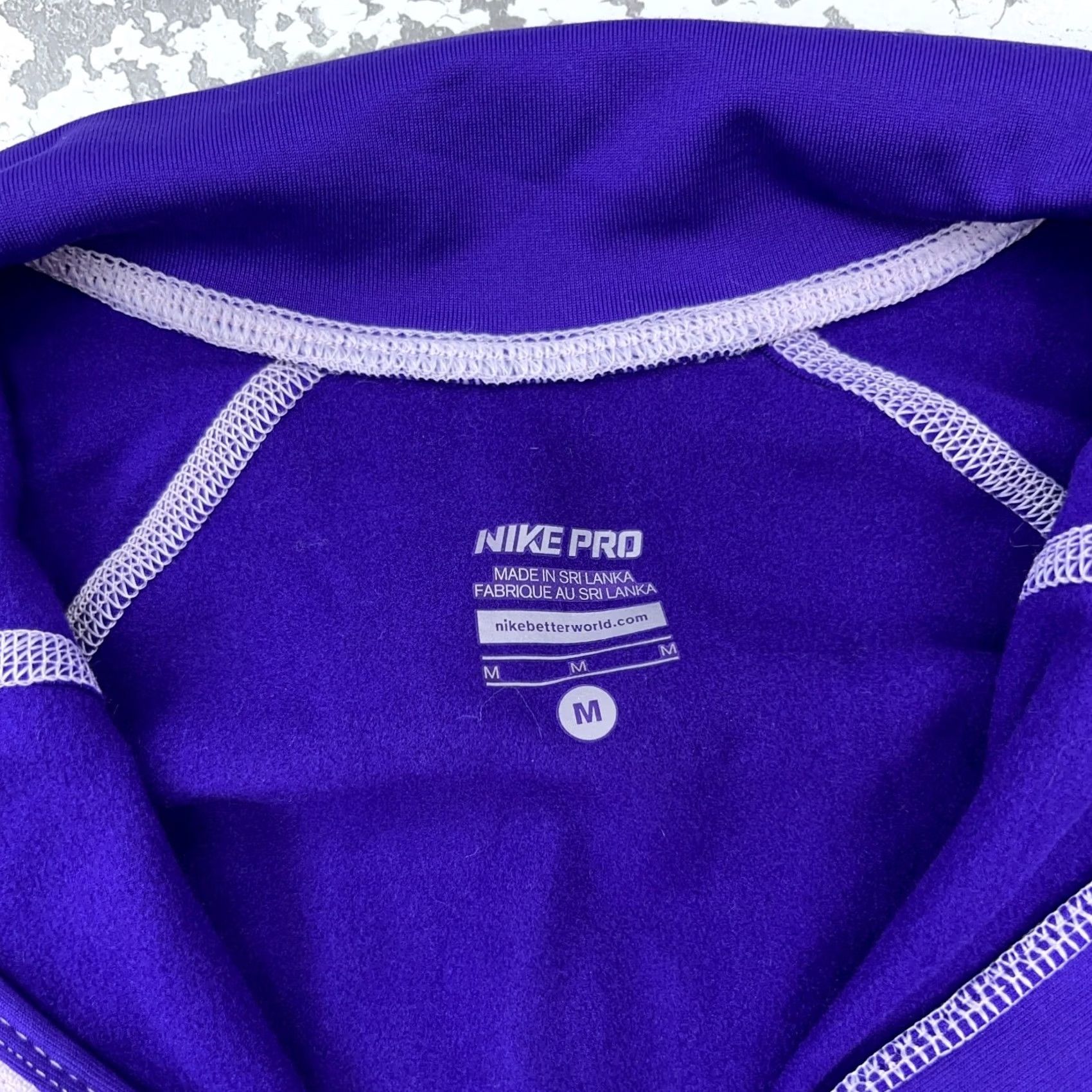 Nike Nike Pro Sweatshirt Women Medium Purple Pullover Half Zip Sweater Dri Fit Run Size M / US 6-8 / IT 42-44 - 3 Thumbnail
