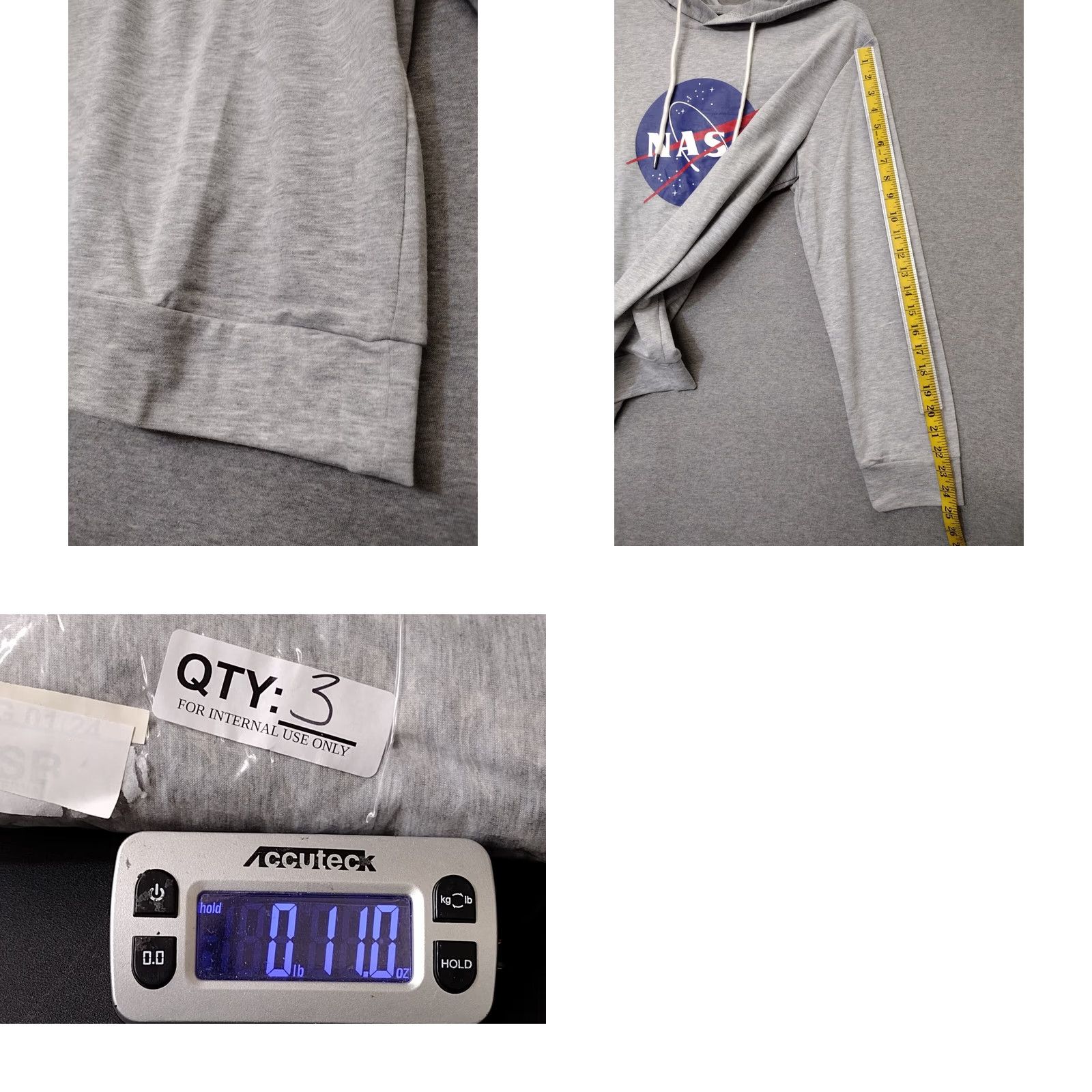Shein SHEIN NASA logo Hoodie Insignia Geek Space Grey Sweatshirt M Unisex Adults Crew Neck Long Sleeve Graphic Print Hoodie Size US M / EU 48-50 / 2 - 8 Thumbnail