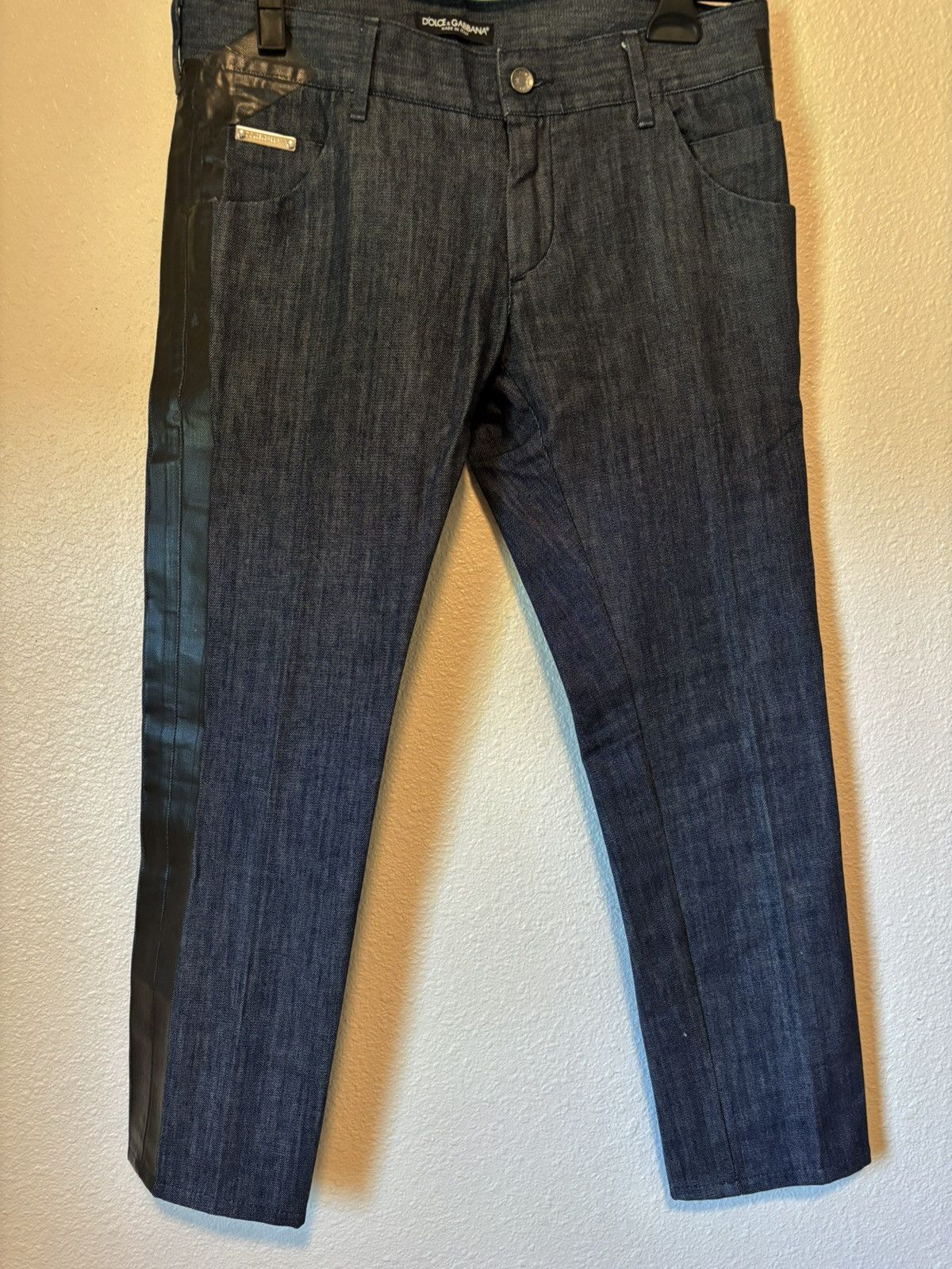 Dolce & Gabbana Duct tape slim fit jeans (SS08) Size US 32 / EU 48 - 1 Thumbnail