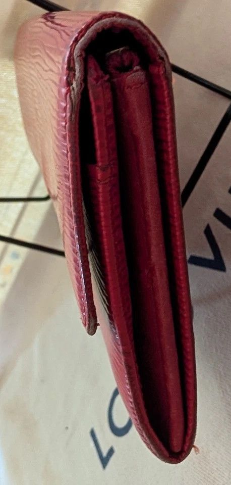 Louis Vuitton LOUIS VUITTON Sarah Long Wallet Epi Leather Red CA0975 Size ONE SIZE - 6 Thumbnail