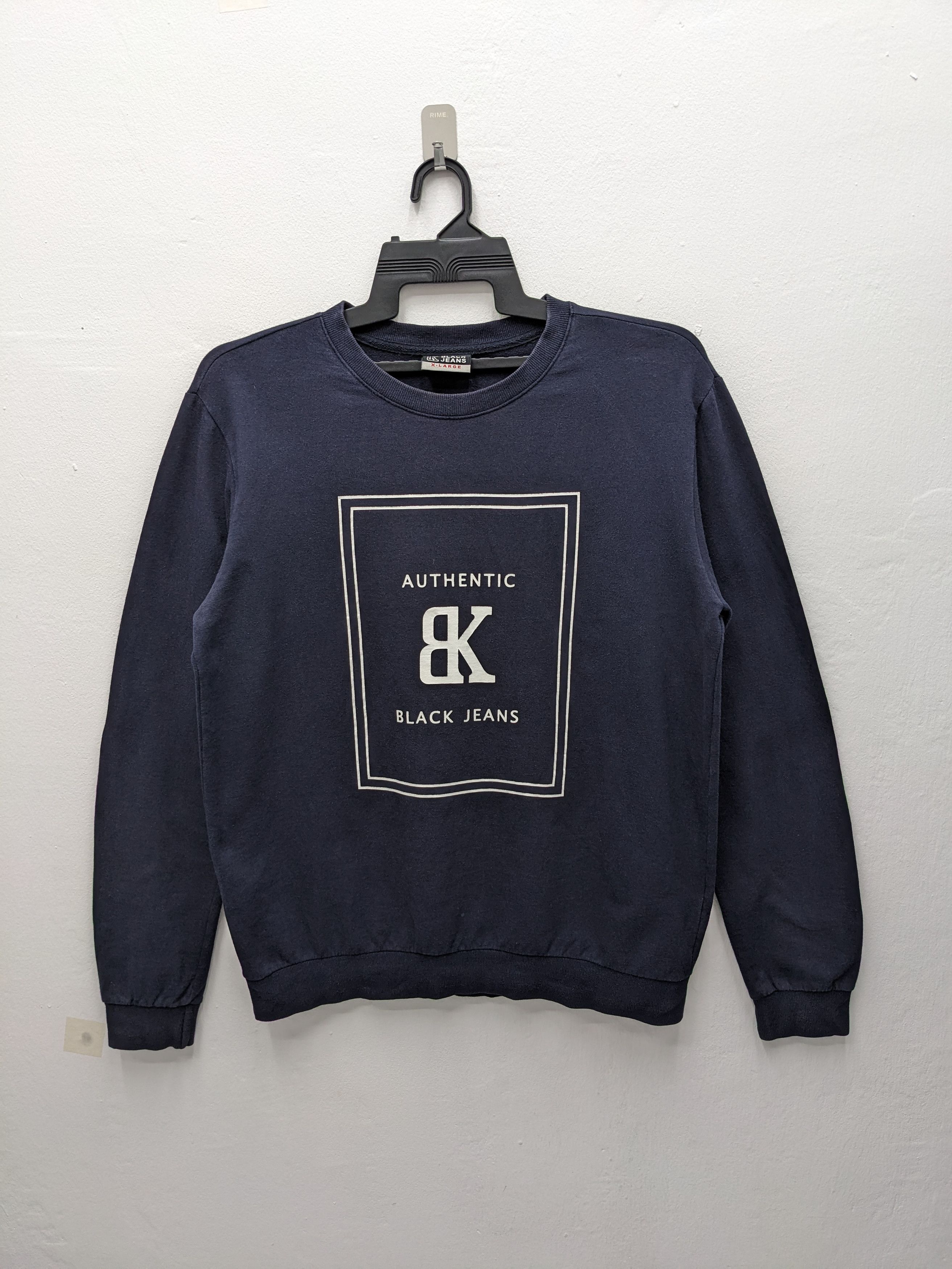 Japanese Brand Vintage BLACK JEANS BK Logo Crewneck Size US XL / EU 56 / 4 - 2 Thumbnail