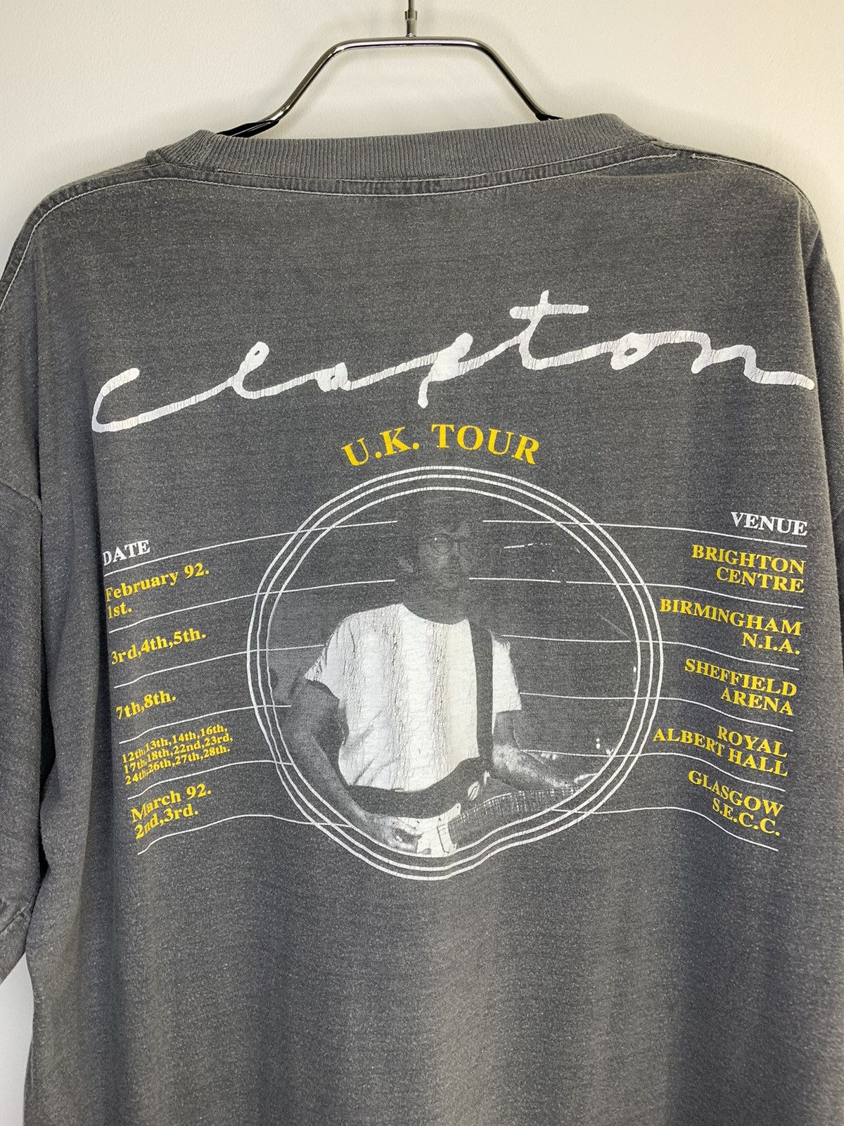 Band Tees × Vintage Vintage Eric Clapton UK Tour 1992 T Shirt Size US XL / EU 56 / 4 - 5 Thumbnail