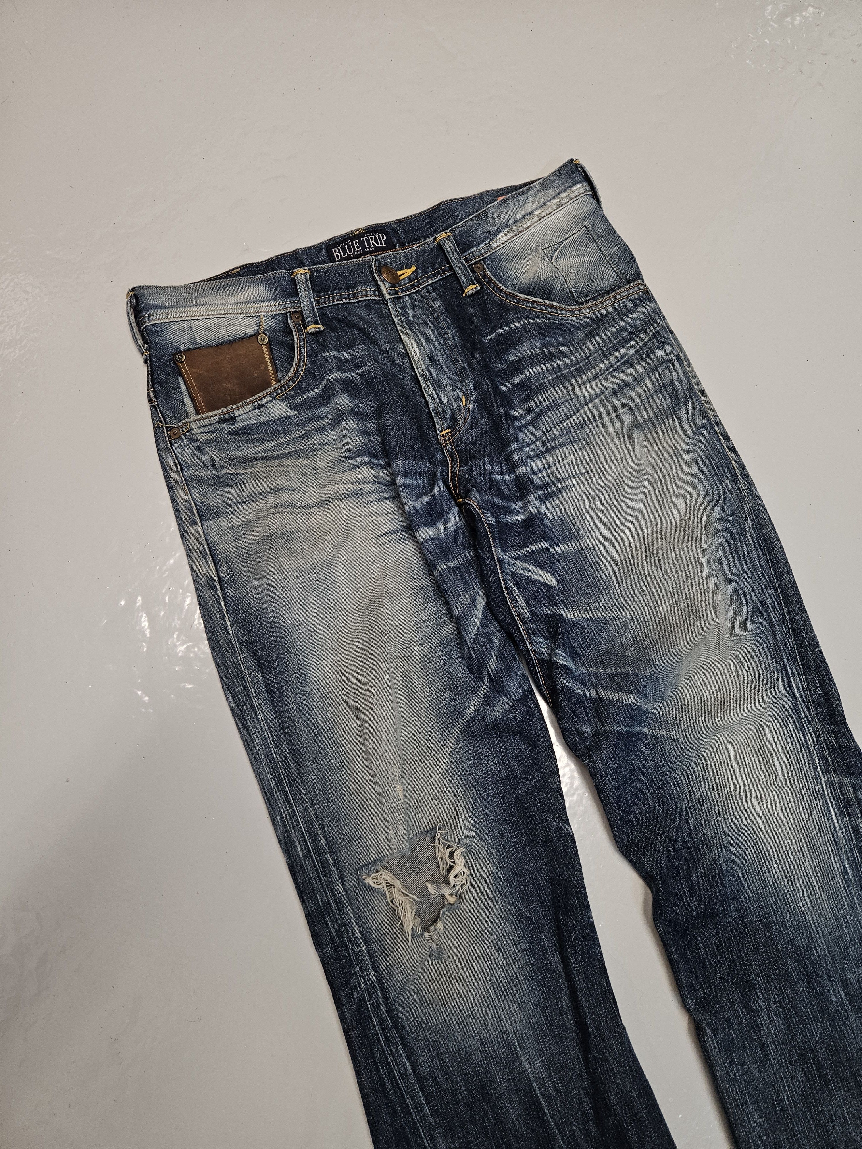 Edwin Edwin blue trip distressed washed bootcut denim Size US 34 / EU 50 - 3 Thumbnail