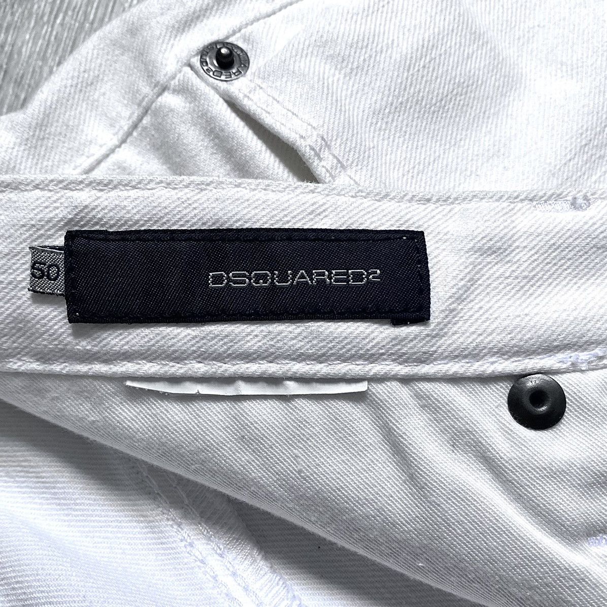 Dsquared2 Dsquared2 Archival SS'08 White Denim Shorts Vintage Jeans Size US 34 / EU 50 - 17 Thumbnail