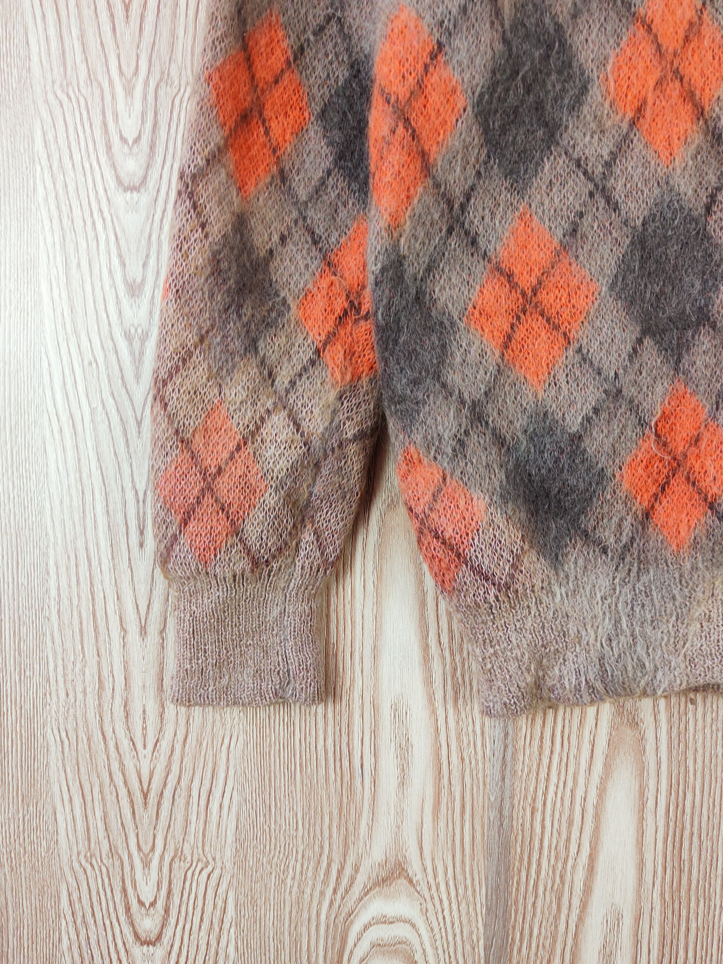 Japanese Brand World Wide Love! Brown Knitwear Cardigan #W819 Size M / US 6-8 / IT 42-44 - 4 Thumbnail