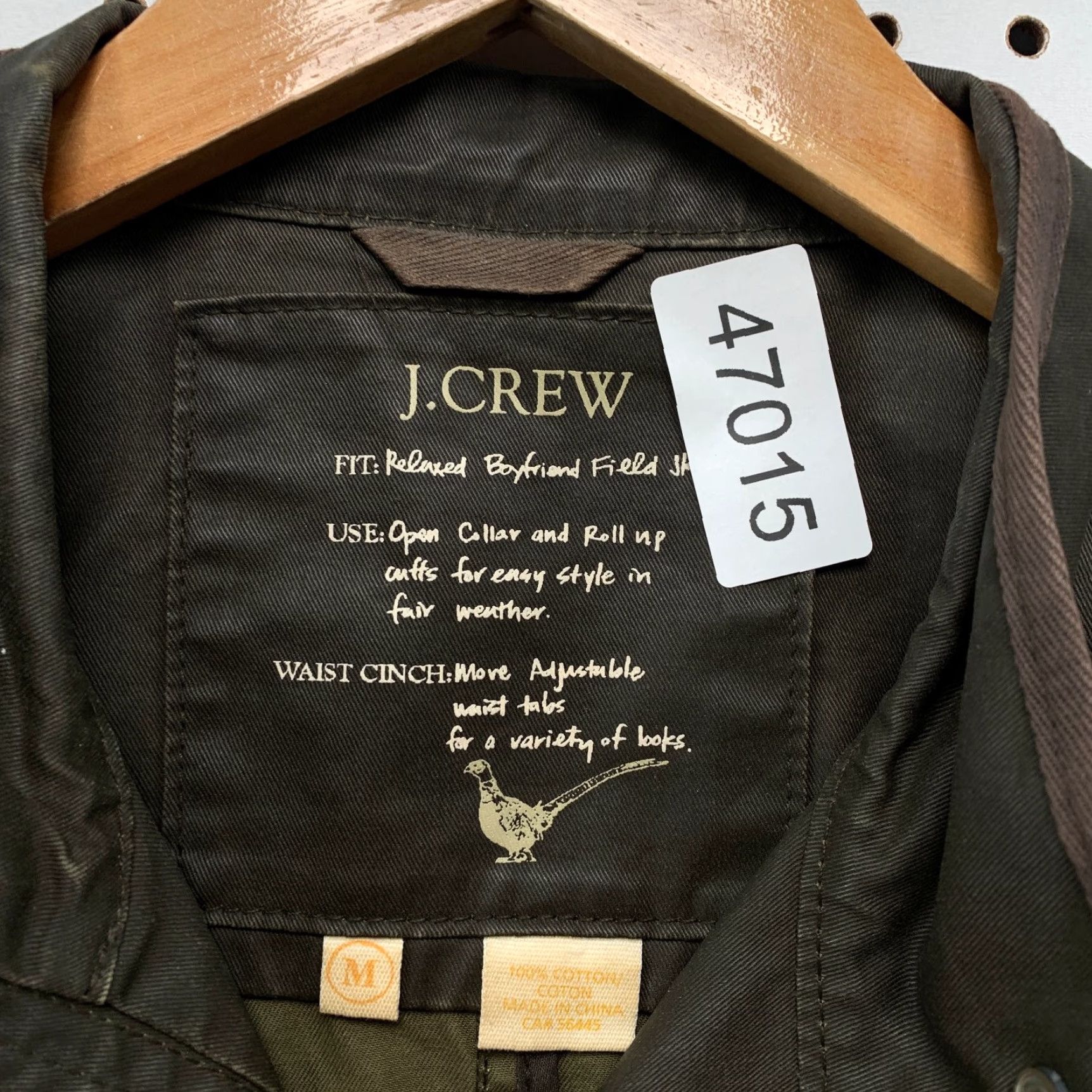J.Crew VINTAGE J Crew Waxed Field Jacket Womens M Brown Relaxed Boyfriend Fit Hunt Jacket Size M / US 6-8 / IT 42-44 - 3 Thumbnail