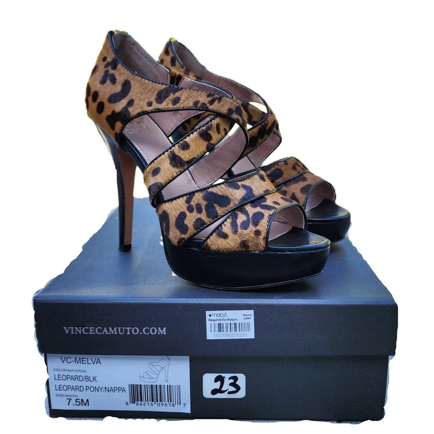 Vince Camuto Vince Camuto Melva Leopard Calf Hair Stiletto Heels 7.5 Size US 7.5 / IT 37.5 - 4 Thumbnail
