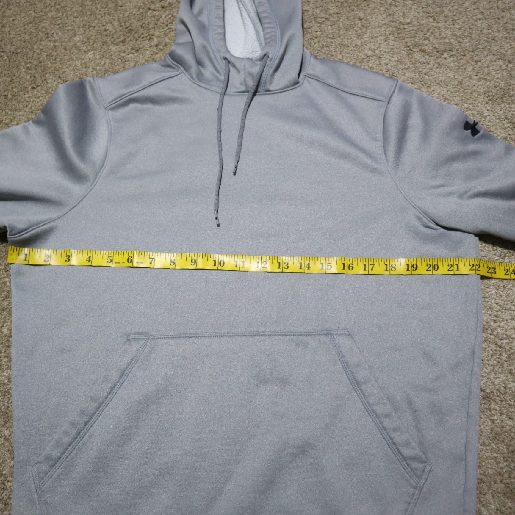 Under Armour Under Armour Opaque Solid Gray Pullover Hoodie High Neck Coldgear Adult Men's M Medium Hoodie Mens Size US M / EU 48-50 / 2 - 3 Thumbnail