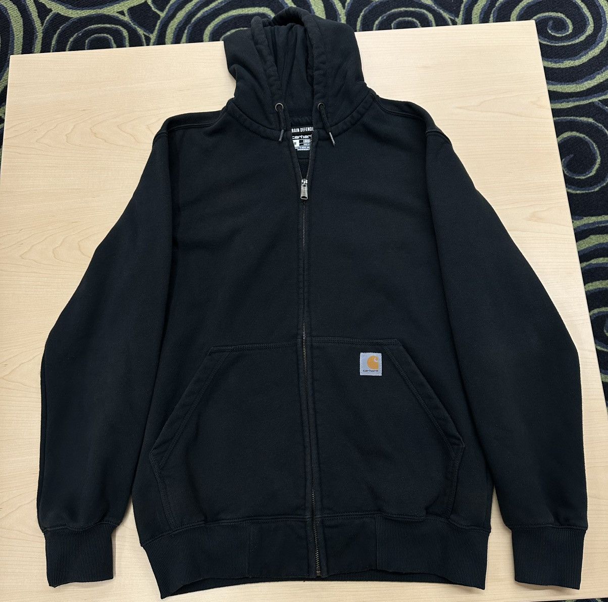 Carhartt Vintage Carhartt Rain-defender Loose-Fit Black Zip-up Jacket Size US M / EU 48-50 / 2 - 2 Thumbnail