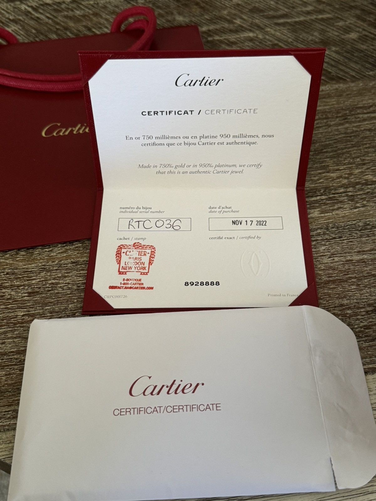 Cartier Cartier 18K Gold Ring Size ONE SIZE - 5 Thumbnail