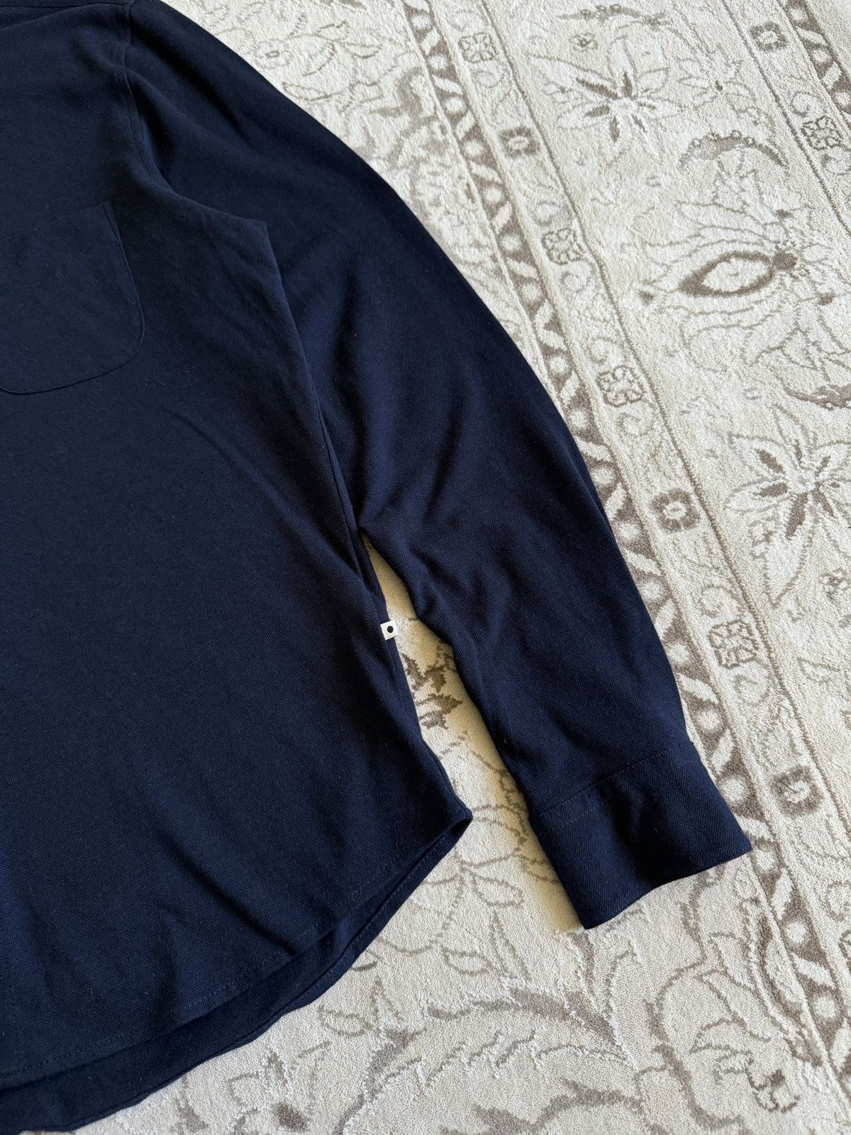 NN07 NN07 No Nationality Sean Jersey Navy Long Sleeve Polo Slim Size US M / EU 48-50 / 2 - 4 Thumbnail