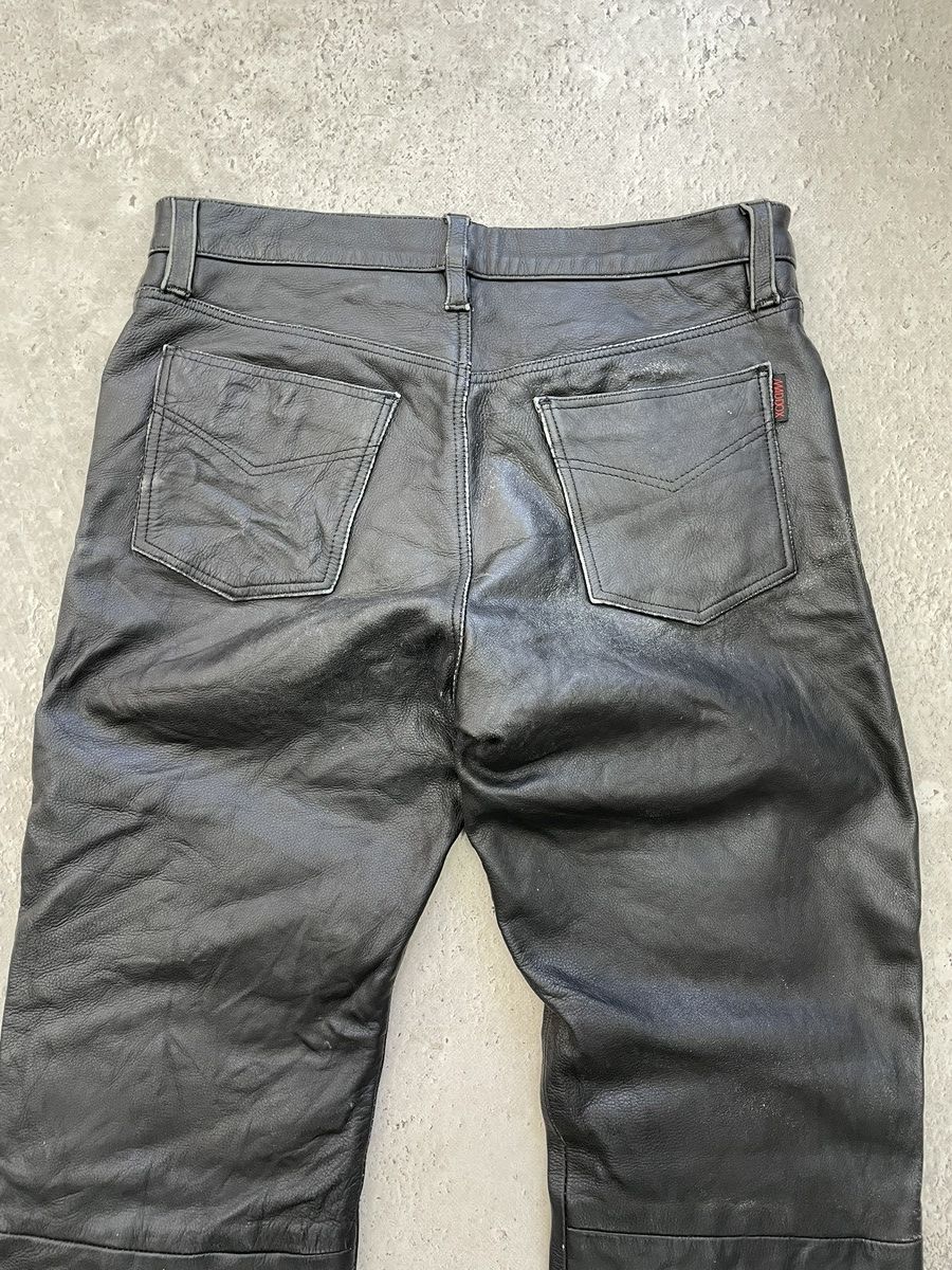 14th Addiction Vintage moto leather regular moto pants Rick owens style Size US 34 / EU 50 - 8 Thumbnail