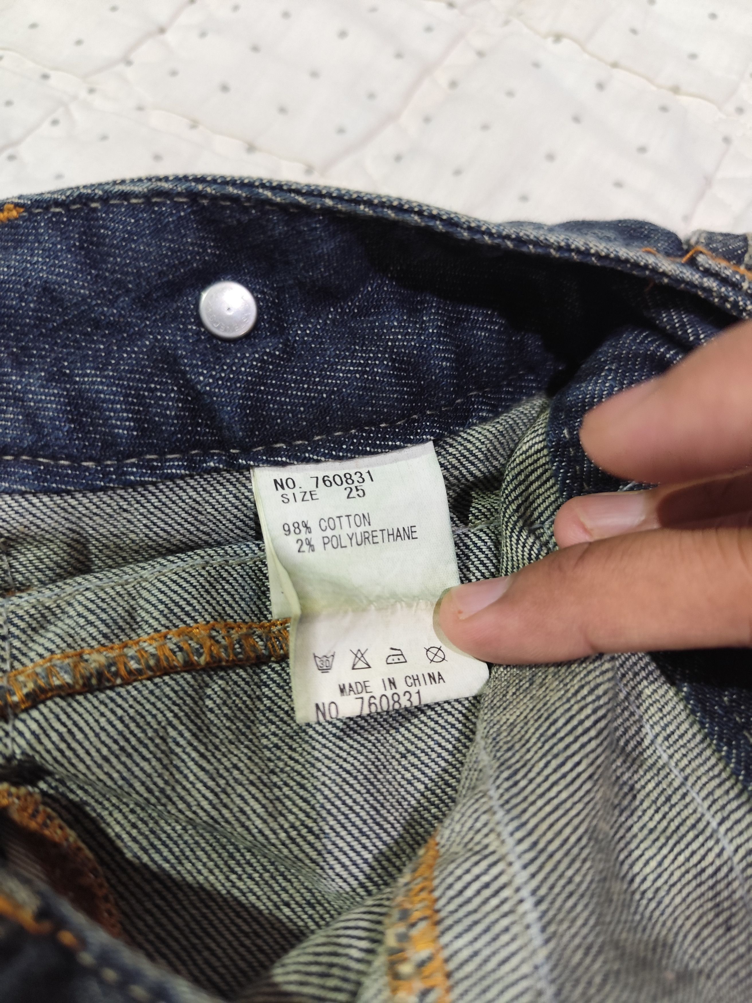 Japanese Brand Vintage Five Washed FLare Denim J022 Size 29" - 17 Thumbnail