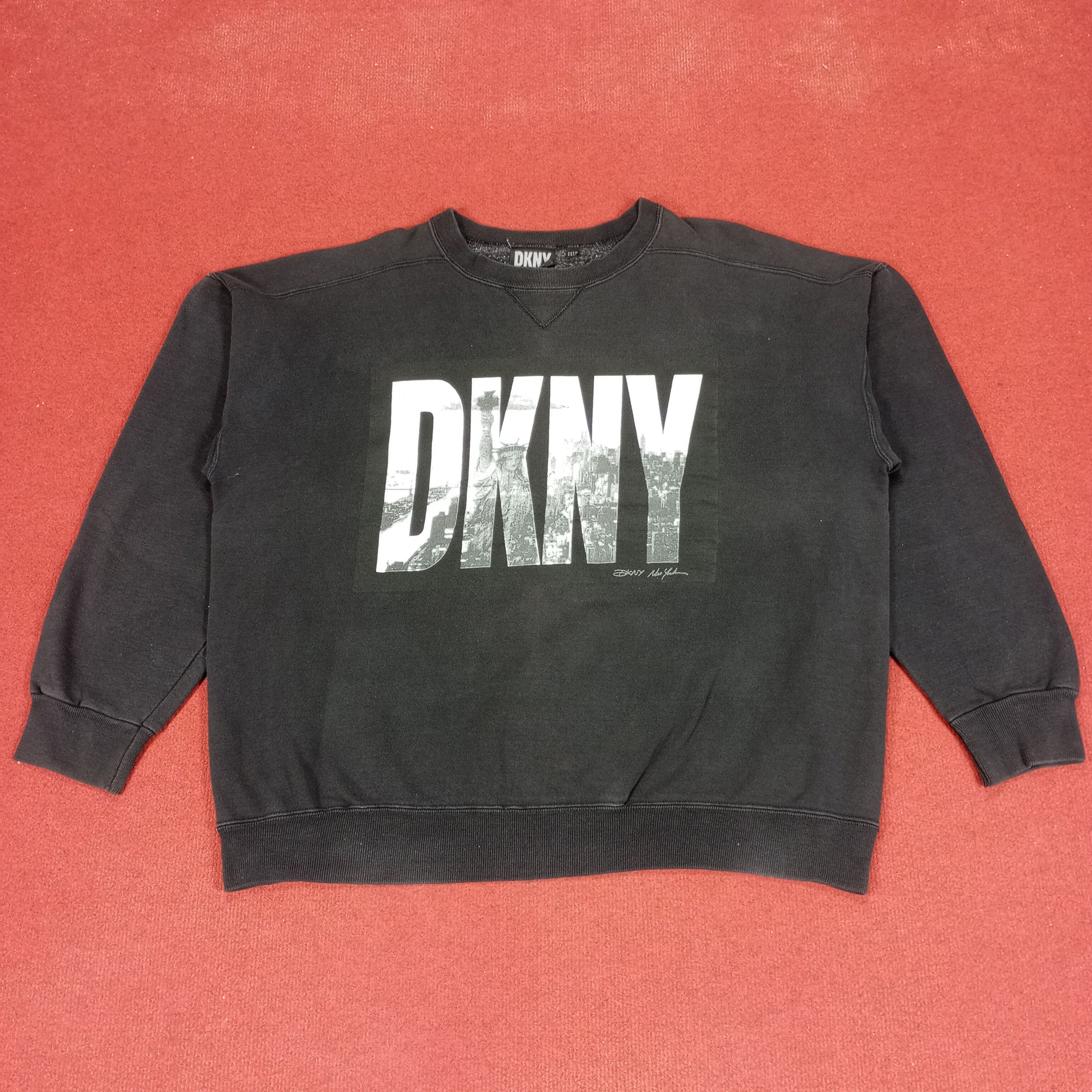 DKNY × Vintage DKNY Center Design Streetwear Style Vintage Sweatshirt Size US XXL / EU 58 / 5 - 1 Thumbnail