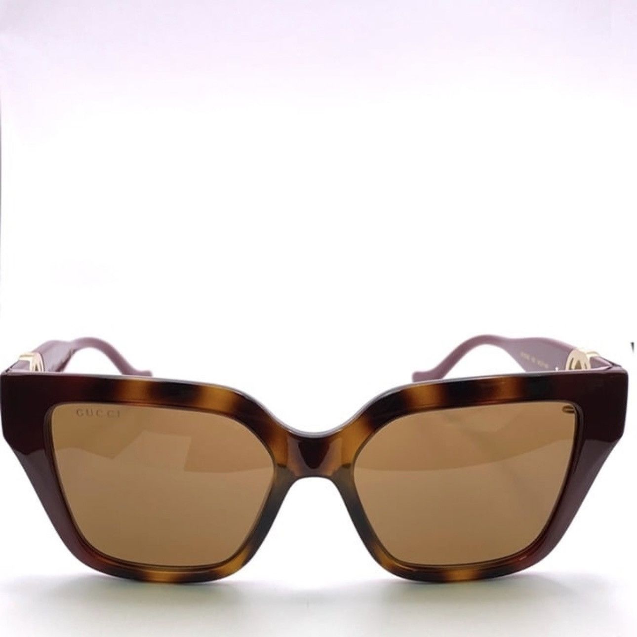 Gucci Gucci GC001630 GG1023S Sunglasses Brown Havana Burgundy Size ONE SIZE - 6 Thumbnail