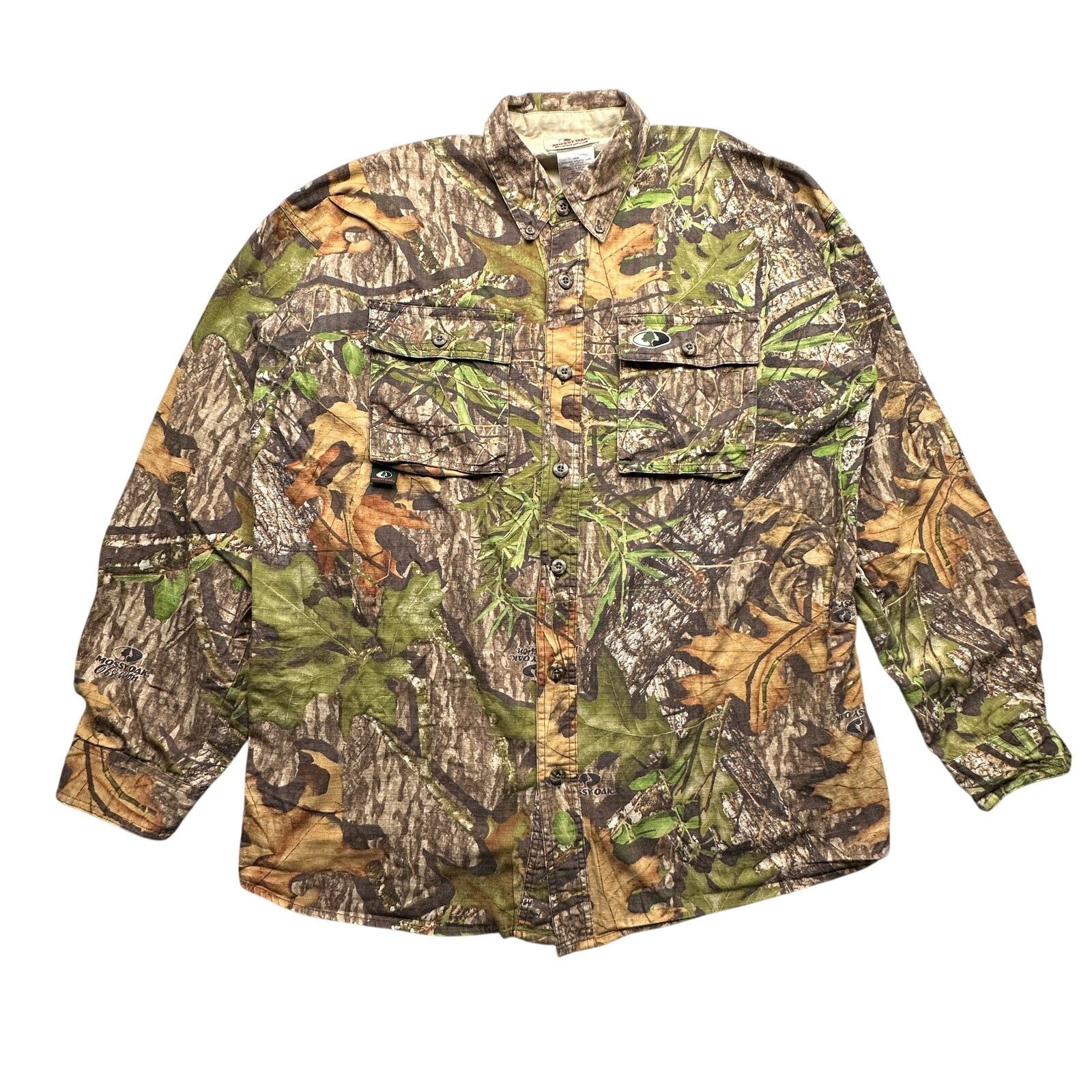 Mossy Oaks Mossy Oak Vapor-Tec Tree Camouflage Button Up Shirt Mens L Size US L / EU 52-54 / 3 - 1 Thumbnail