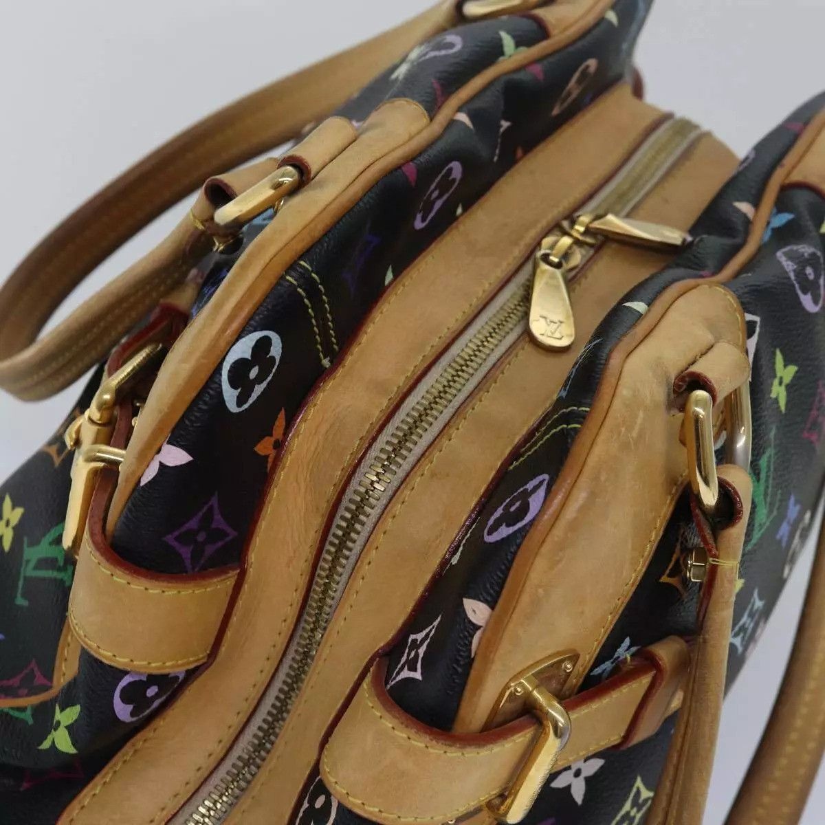 Louis Vuitton LOUIS VUITTON Monogram Multicolor Claudia Hand Bag Black Size ONE SIZE - 7 Thumbnail