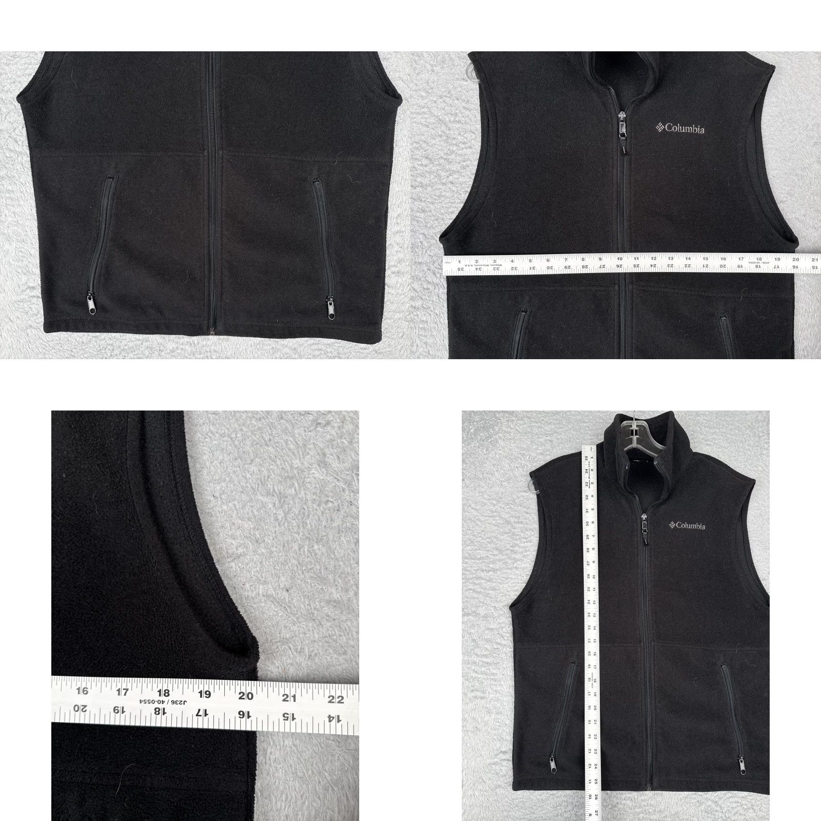 Vintage Columbia Vest Mens Small Black Fleece Full Zip Outdoor Layer Zip Pockets Poly Size US S / EU 44-46 / 1 - 8 Thumbnail