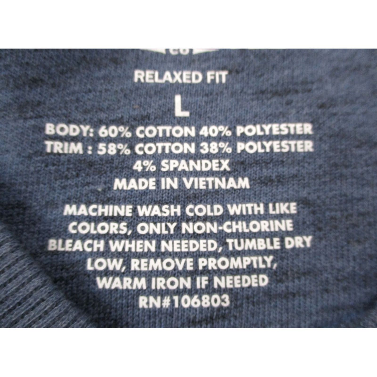 Vintage Duluth Shirt Mens L Blue Pullover Loophole V Neck Relaxed Knit Thermal Logo Outdoor Fall Winter Size US L / EU 52-54 / 3 - 7 Thumbnail