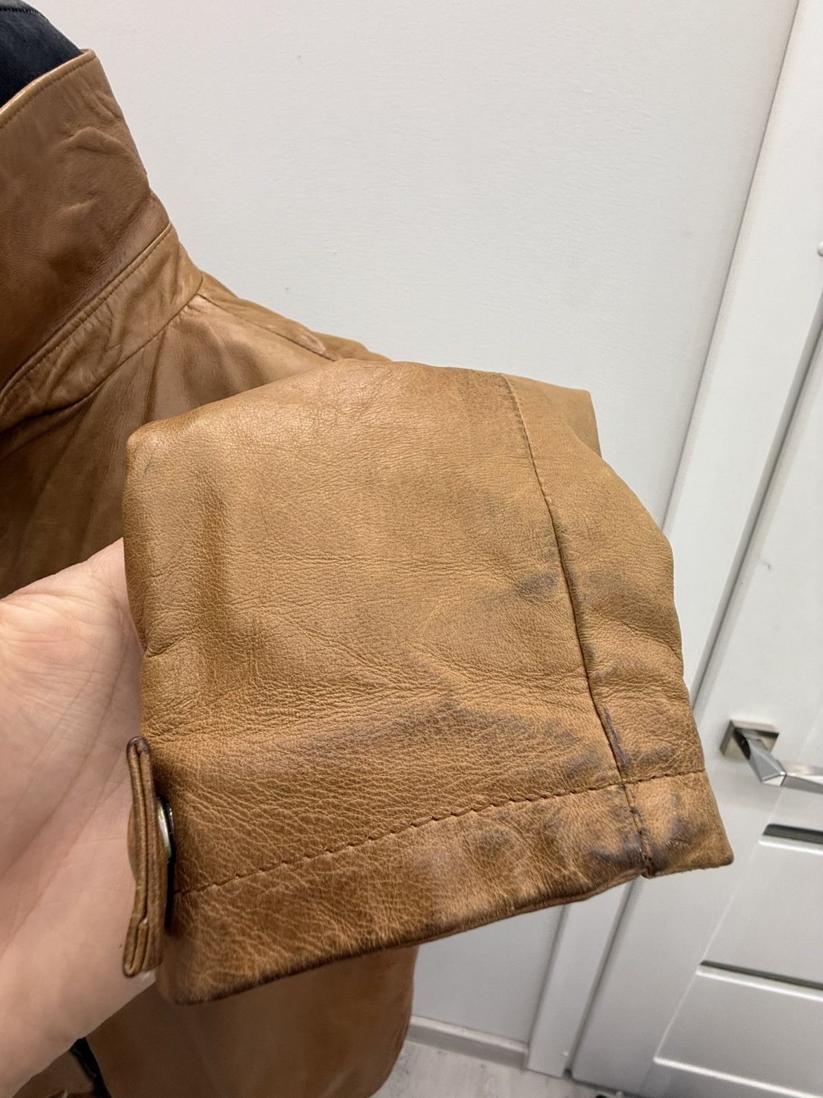 Vintage Vintage Italian Lampo Fiocchi Genuine Leather Jacket Size US M / EU 48-50 / 2 - 7 Thumbnail