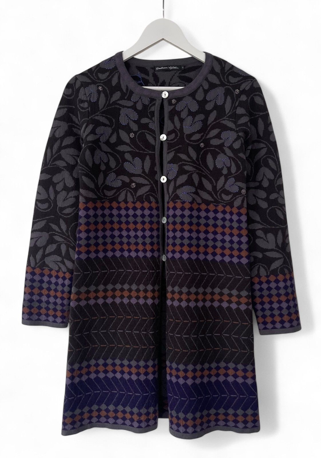 Other Gudrun Sjoden Print Wool Cardigan Sweater Women's Size S Size S / US 4 / IT 40 - 1 Thumbnail