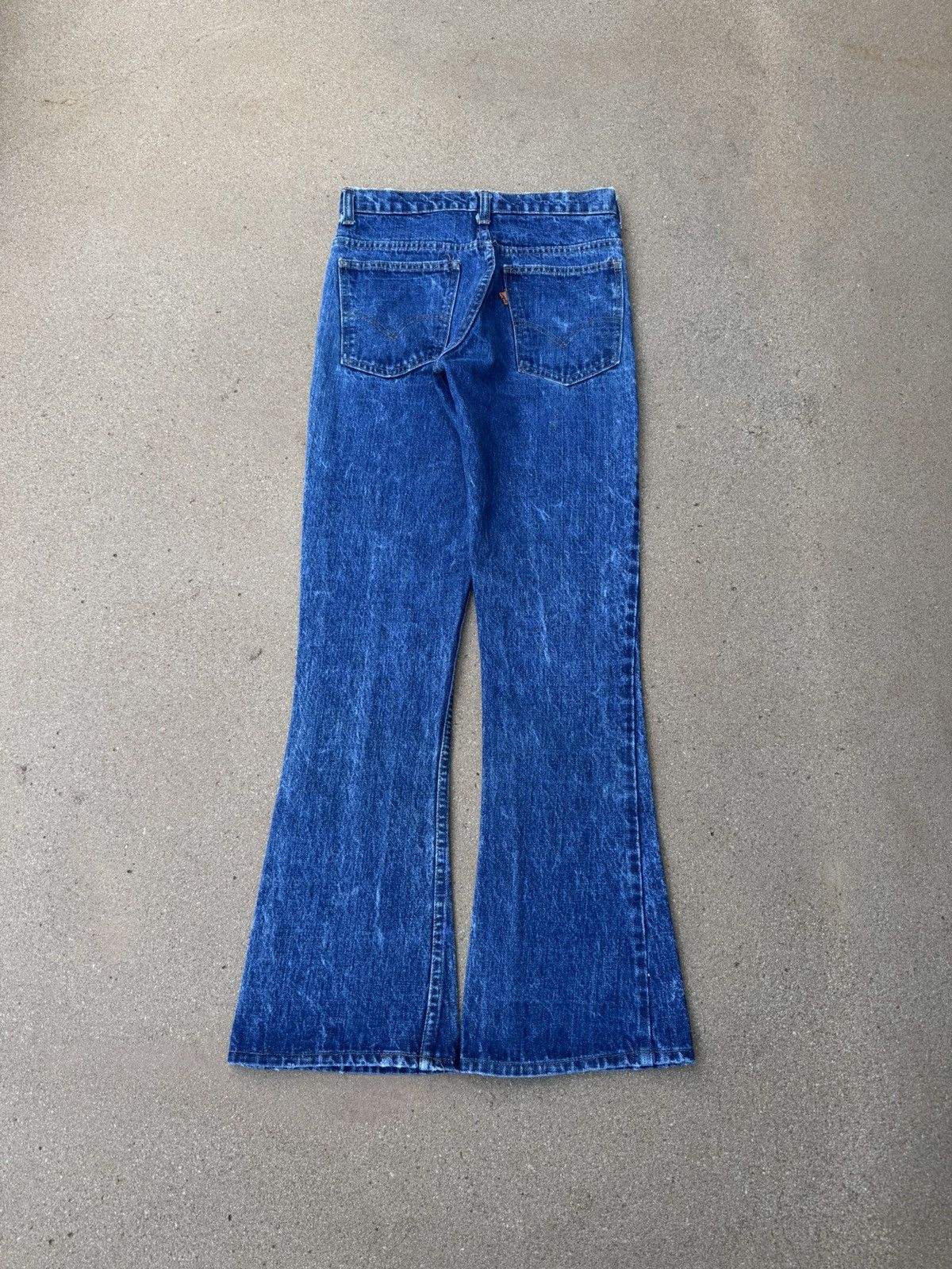 Levi's × Vintage Vtg 70’s Levi’s 646 Orange Tab Bellbottom Flare Jeans 28x31 Size US 28 / EU 44 - 2 Thumbnail