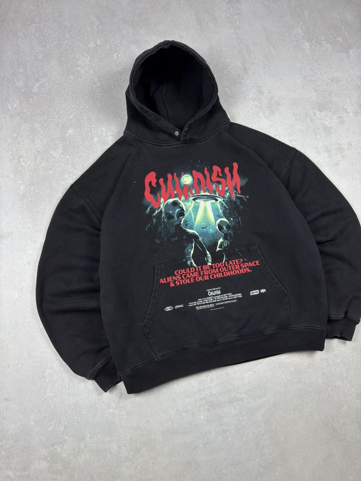 CHILDS Y2k Childish TGF UFO Alien Hoodie Oversized Limited Edition Size US M / EU 48-50 / 2 - 2 Thumbnail