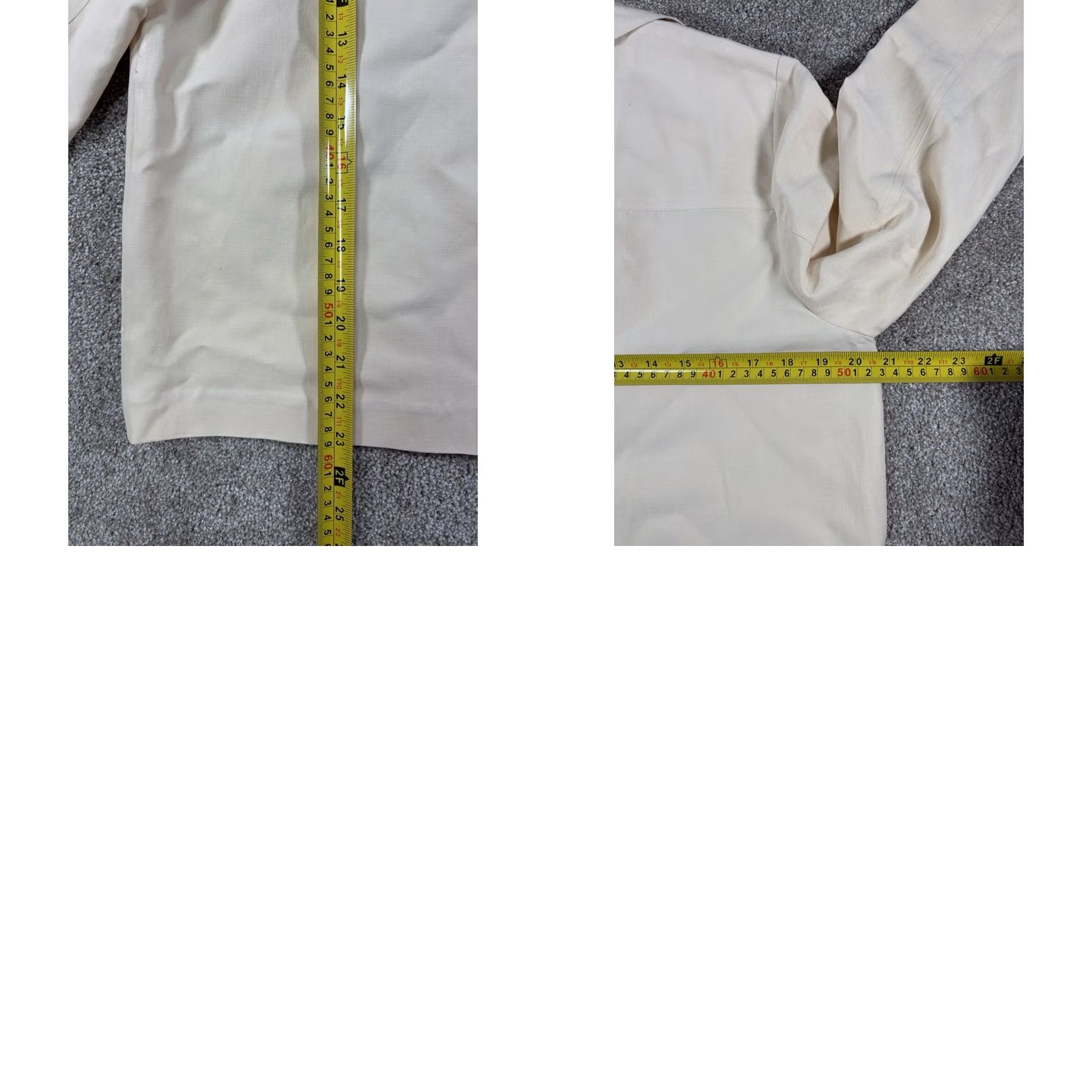 Vintage Kate Hill Silk Linen Top Blouse Long Sleeve Beige M Women Classic Knit Vintage Button Collared Pockets All Seasons Casual Business Size M / US 6-8 / IT 42-44 - 8 Thumbnail