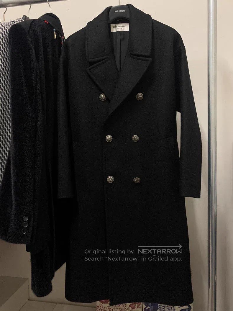 Saint Laurent Paris Saint Laurent Paris Double-breasted wool trench coat Size XXS / US 00 / IT 34 - 2 Thumbnail