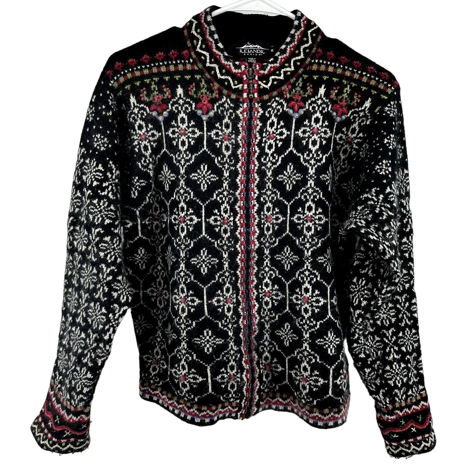 Other Icelandic Design Tribal Full Zip Sweater Jacket Silk Multi M Size M / US 6-8 / IT 42-44 - 2 Thumbnail