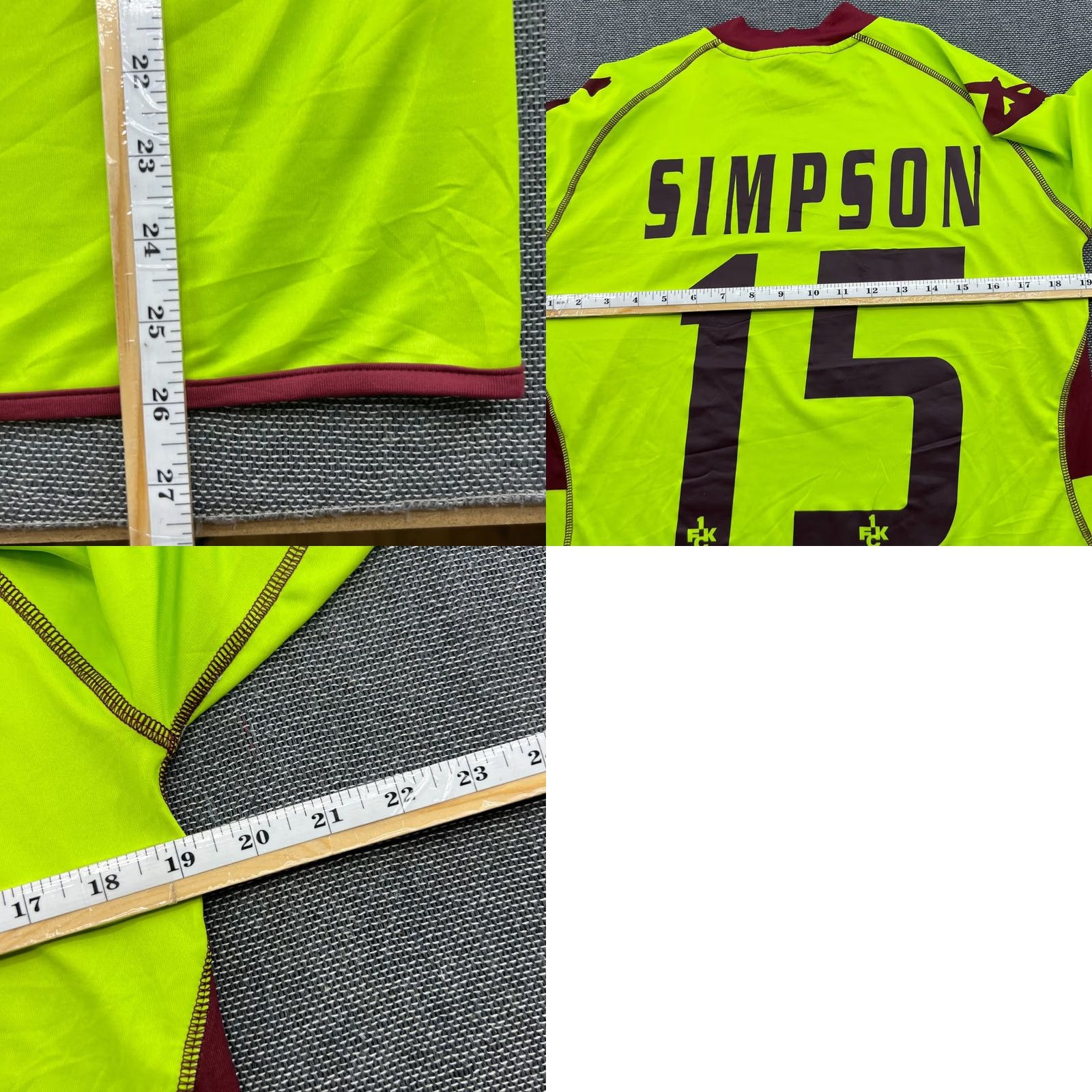 Kappa Kappa Kaiserslautern 2006 2007 Away Josh Simpson Match Worn Football Jersey XL Multicolor Short Sleeve Pullover Round Neck Men Sports Football Jersey Size US L / EU 52-54 / 3 - 11 Thumbnail