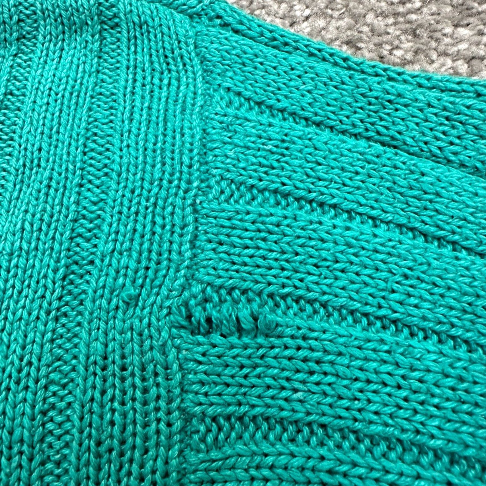Vintage Honors Pullover Sweater Women's M Green Knit Crew Neck Casual Size M / US 6-8 / IT 42-44 - 4 Thumbnail