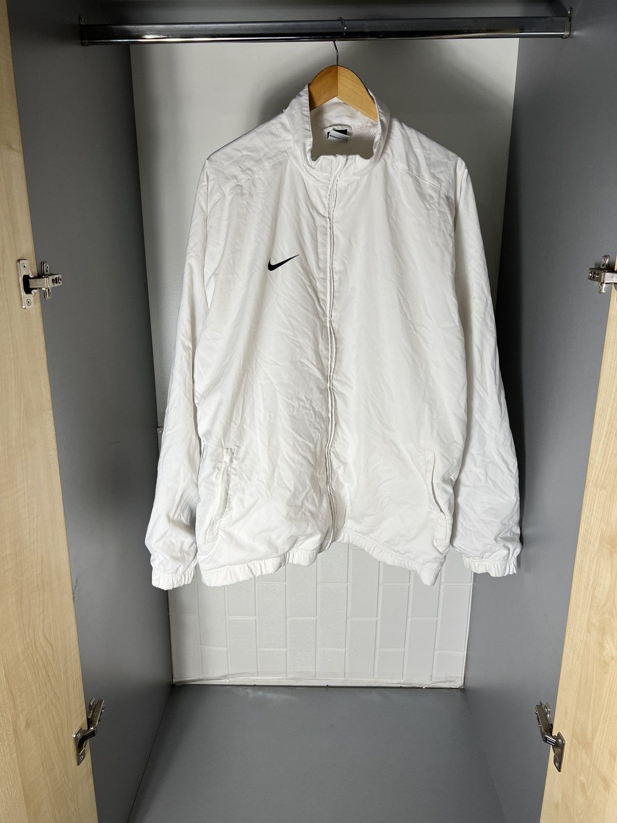 Nike VINTAGE NIKE RETRO LIGHT JACKET SWOOSH DRILL CASUAL Y2K 90s Size US XXL / EU 58 / 5 - 1 Thumbnail