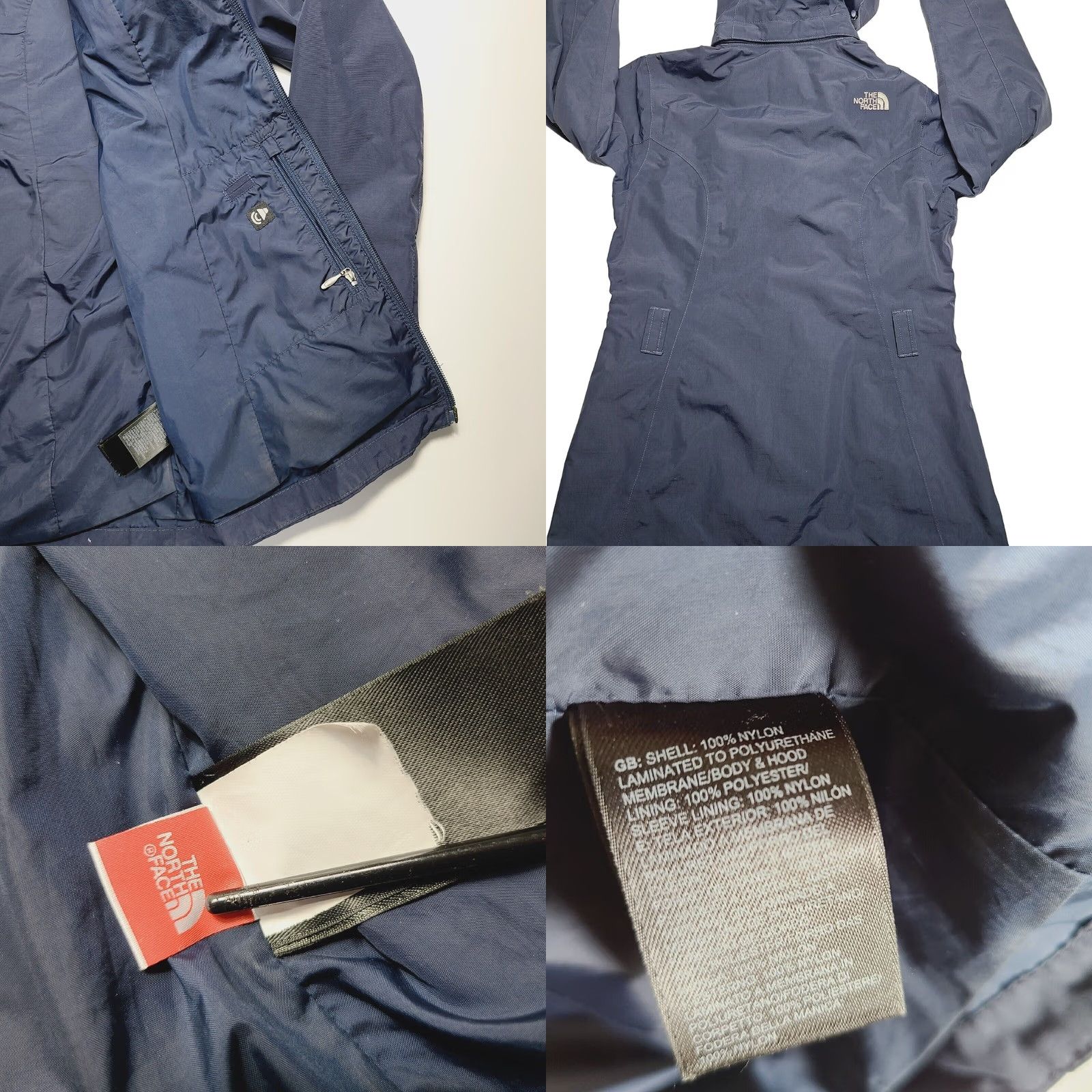 The North Face The North Face Jacket Women’s Size Small Blue Hyvent Jacket Hood Detachable Waterproof Lightweight Pockets Full Zip Regular Fit Mid-Length Coat Size S / US 4 / IT 40 - 8 Thumbnail
