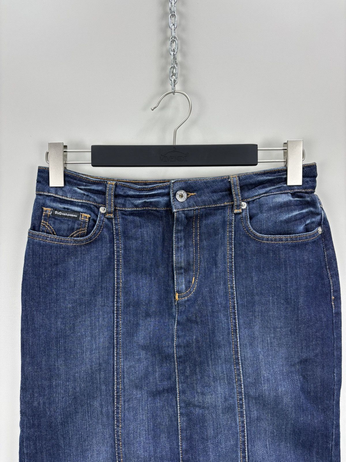 Designer × Dolce & Gabbana Womens denim skirt Dolce Gabbana Size 29 Color Blue Size 25" / US 0 / IT 36 - 3 Thumbnail
