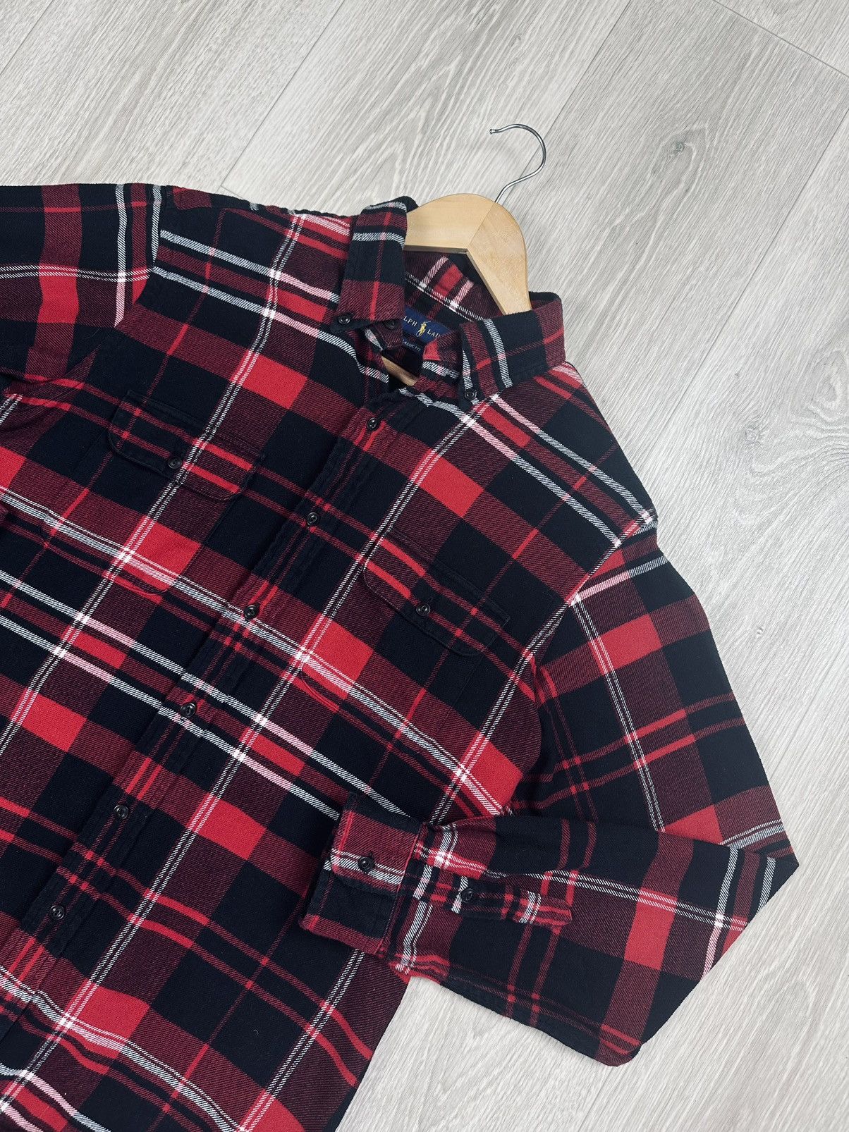 Polo Ralph Lauren Polo Ralph Lauren Flannel Shirt Button Up Size US M / EU 48-50 / 2 - 2 Thumbnail