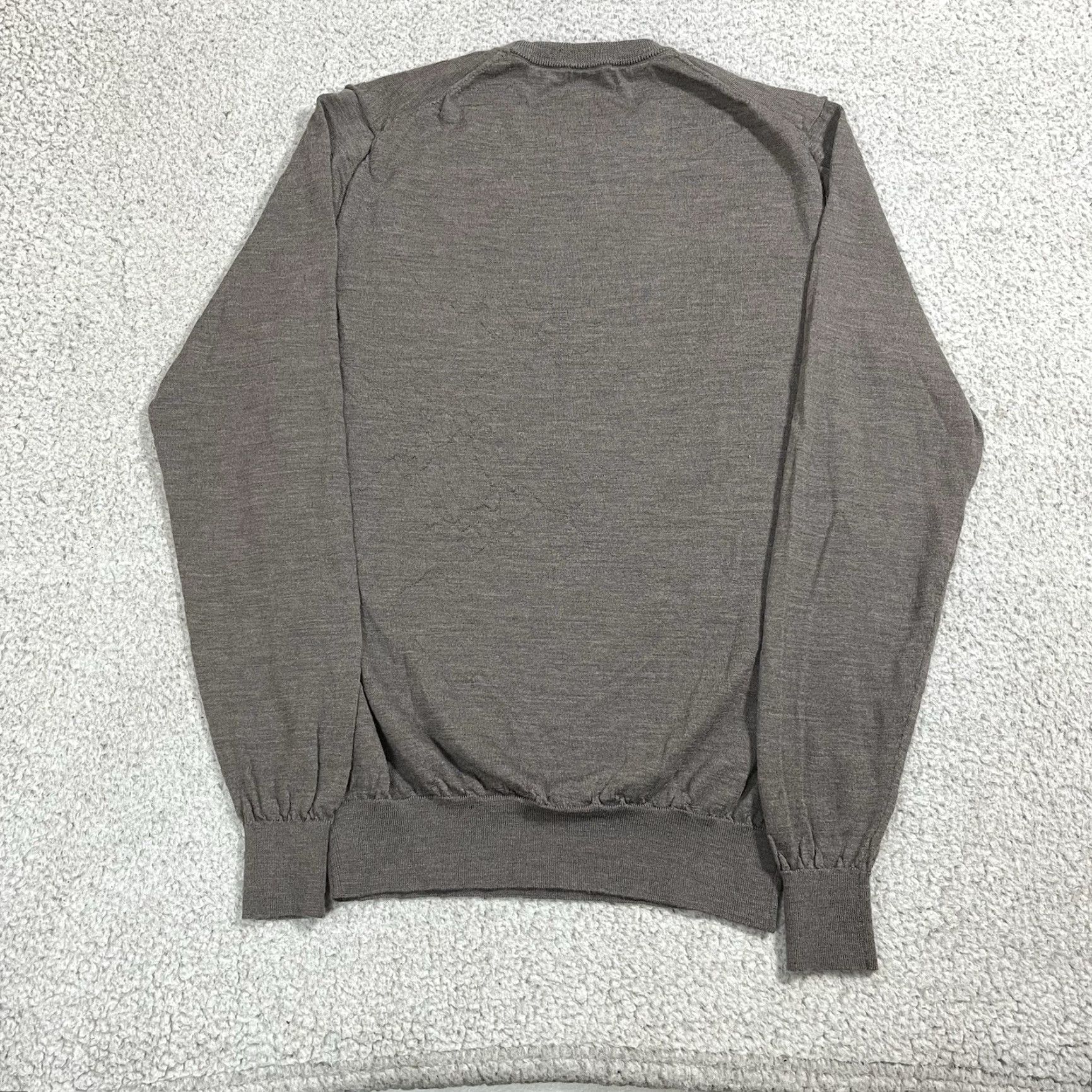 Suitsupply Suitsupply Sweater Mens M Gray Merino Wool Long Sleeve Crewneck Stretch Size US M / EU 48-50 / 2 - 6 Thumbnail