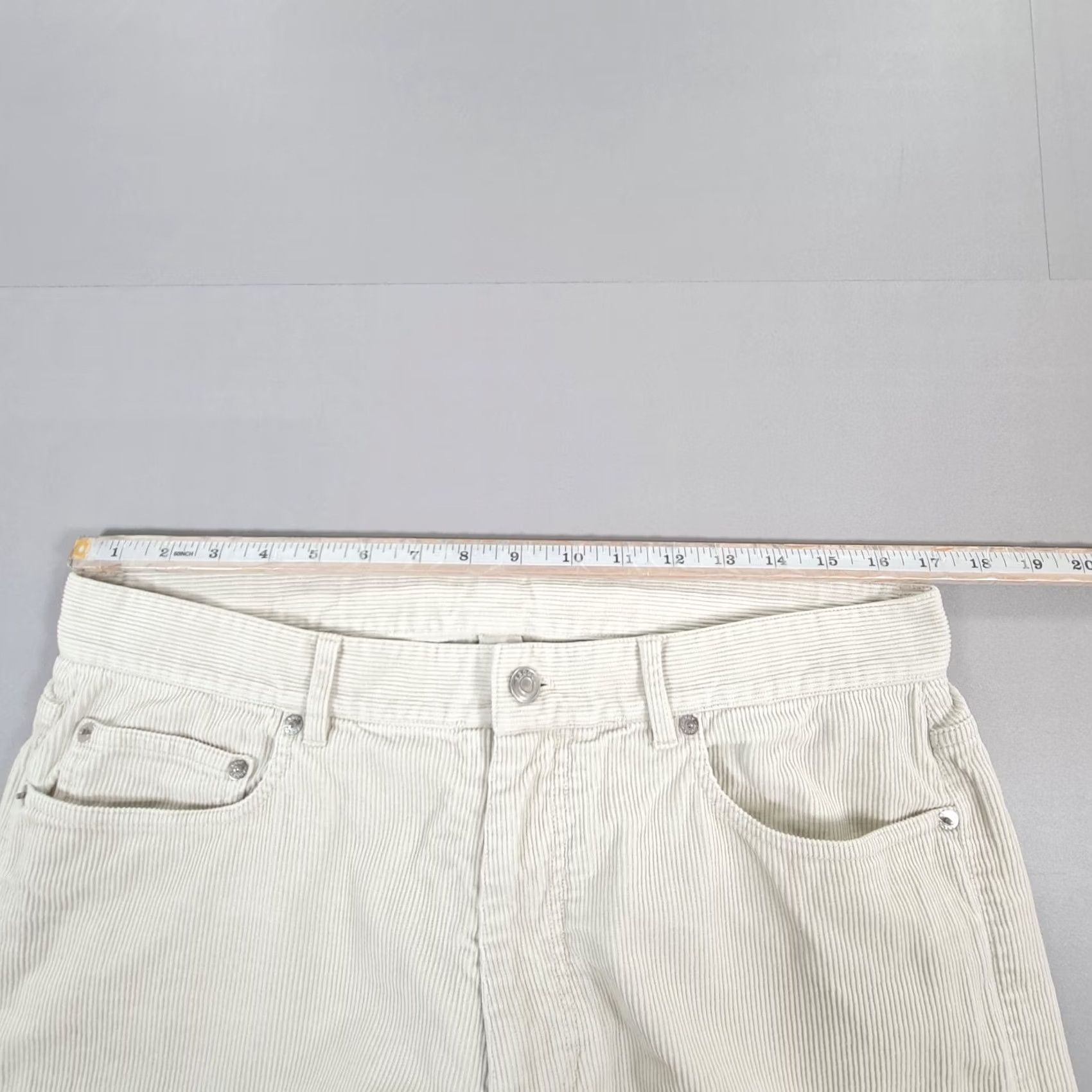Arket Arket Mens Trousers Grey W34 L30 Corduroy Pants Straight Leg 50 Size US 34 / EU 50 - 6 Thumbnail