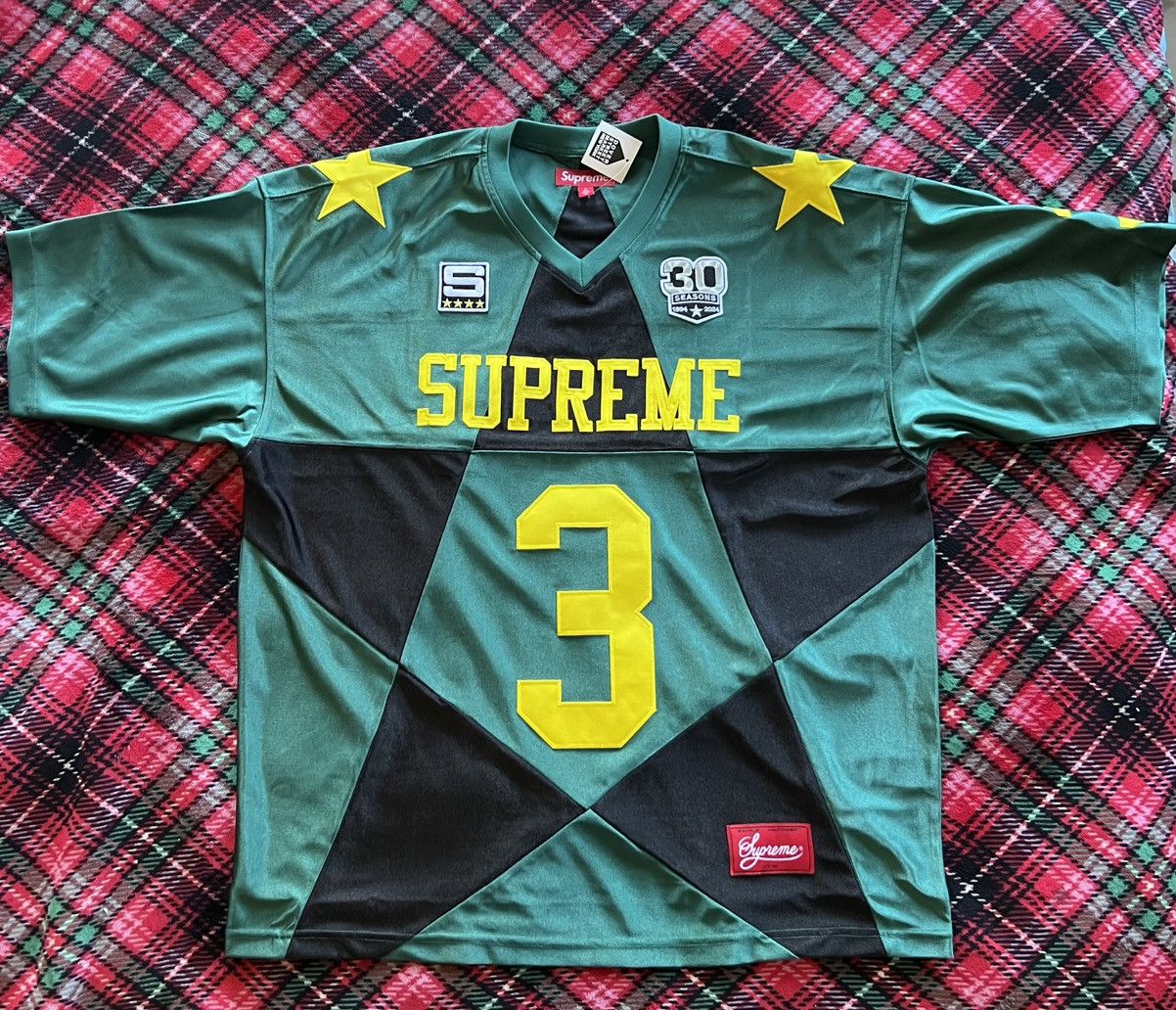 シャツ Supreme Star Football Jersey \"Dark Green シャツ Supreme Star Football Jersey 