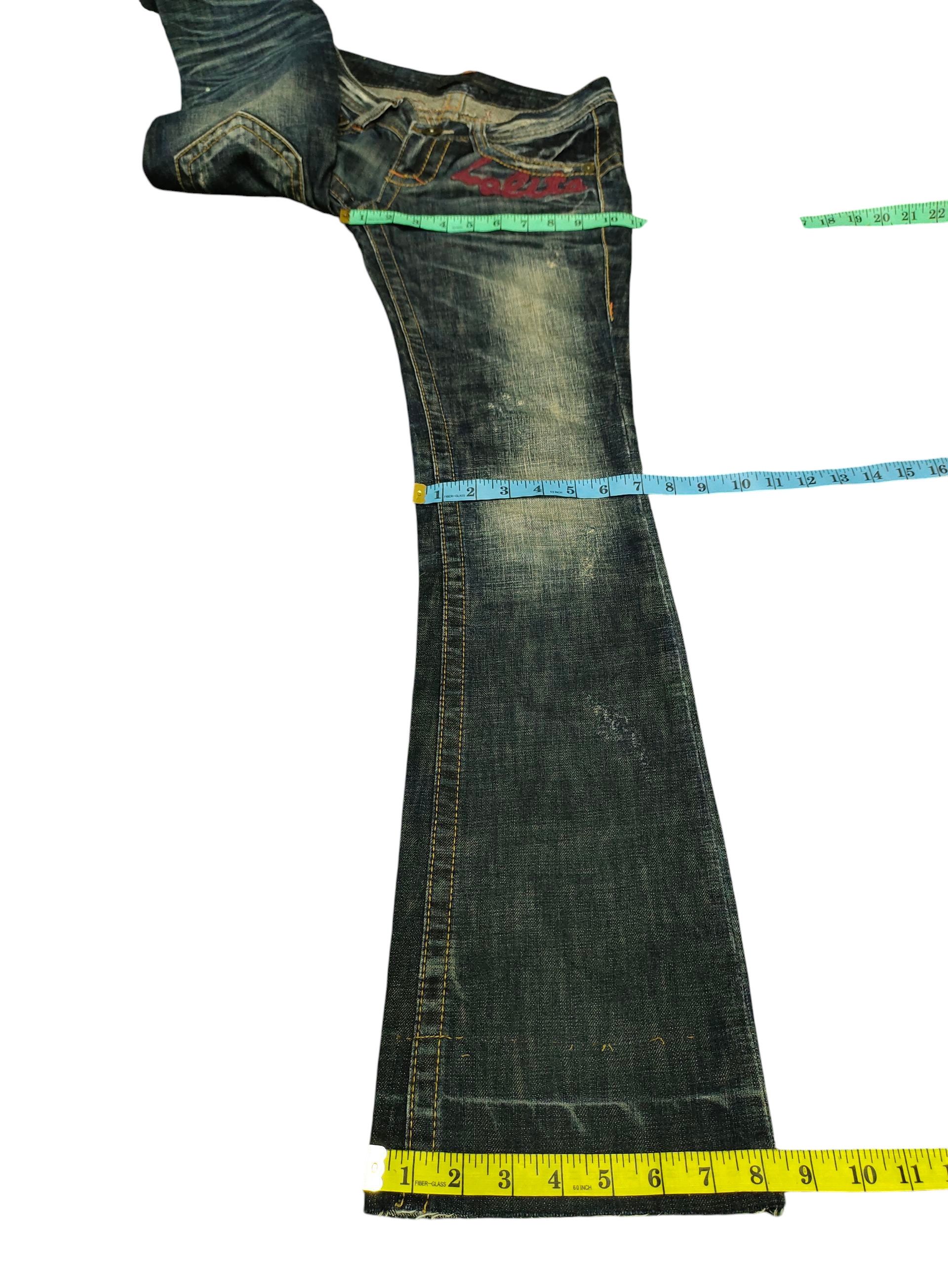 If Six Was Nine Flare Jeans Lolita Clawmark Distress Bootcut Low Rise Y2k Size US 26 / EU 42 - 20 Thumbnail