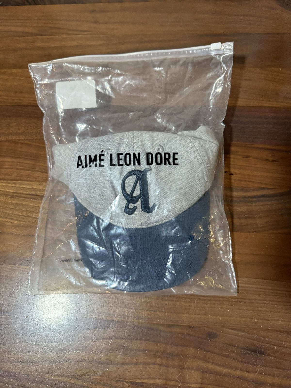 Aime Leon Dore Aime Leon Dore ALD Jersey Gothic “A” Logo Hat Grey SnapBack Size ONE SIZE - 7 Thumbnail